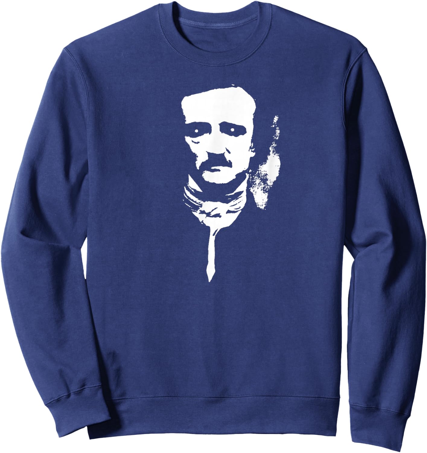 Ghostly Edgar Allan Poe Sweatshirt - Sweatshirt | Navy