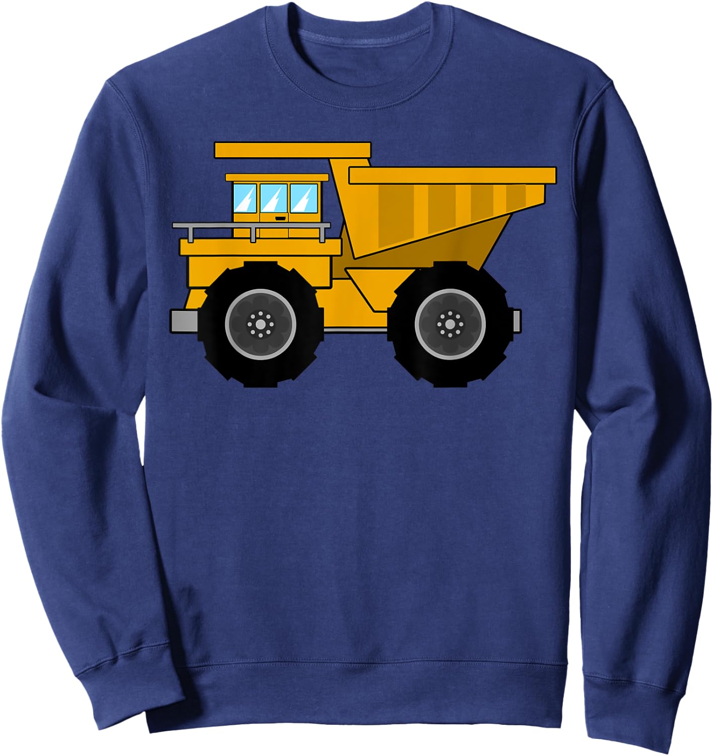 I Love Dump Truck Shirt | Little Boys Kids Gift Sweatshirt - Sweatshirt | Navy