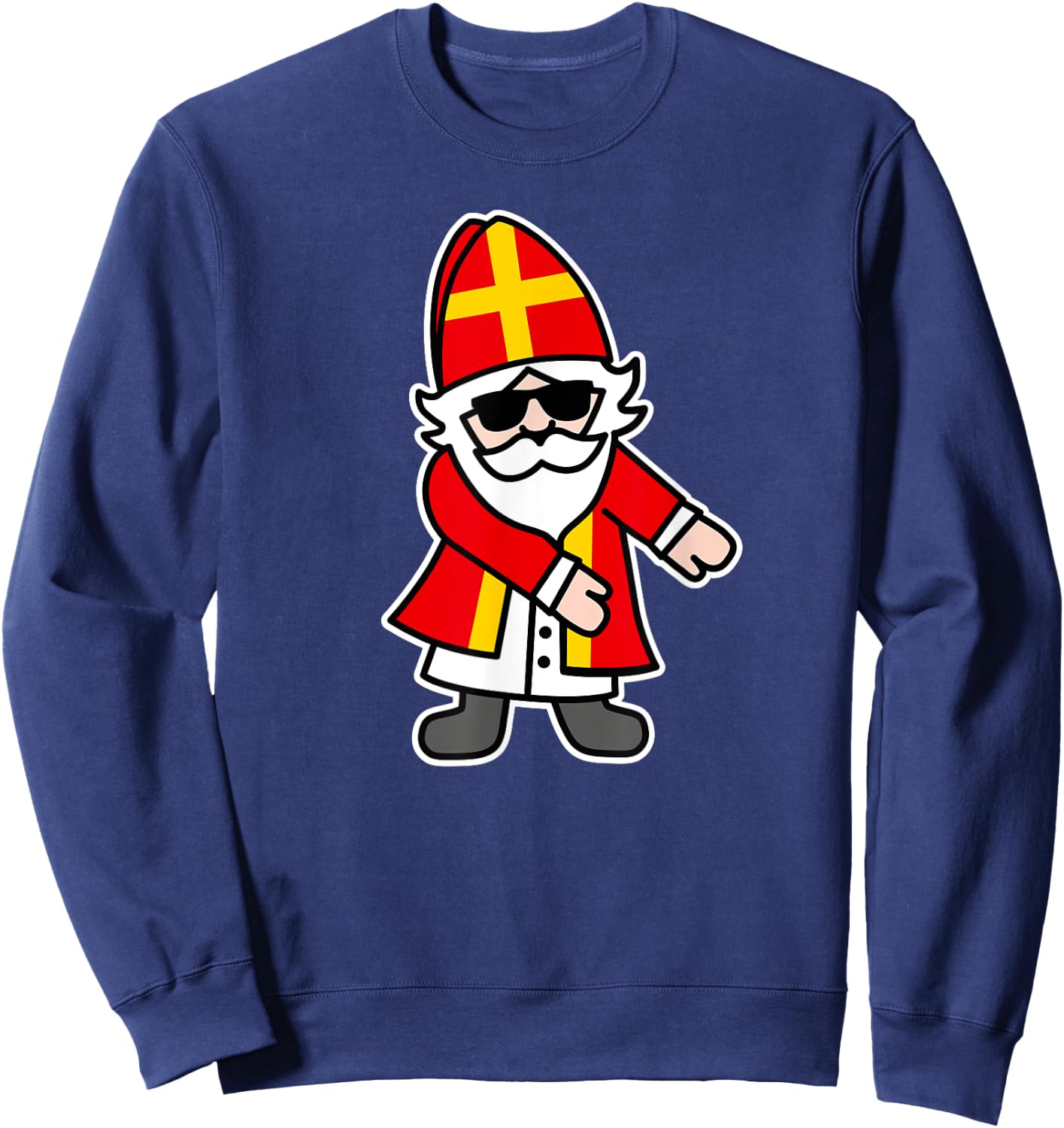 Cool Sinterklaas Saint Nicolais Floss Dance Flossing Sweatshirt - Sweatshirt | Navy