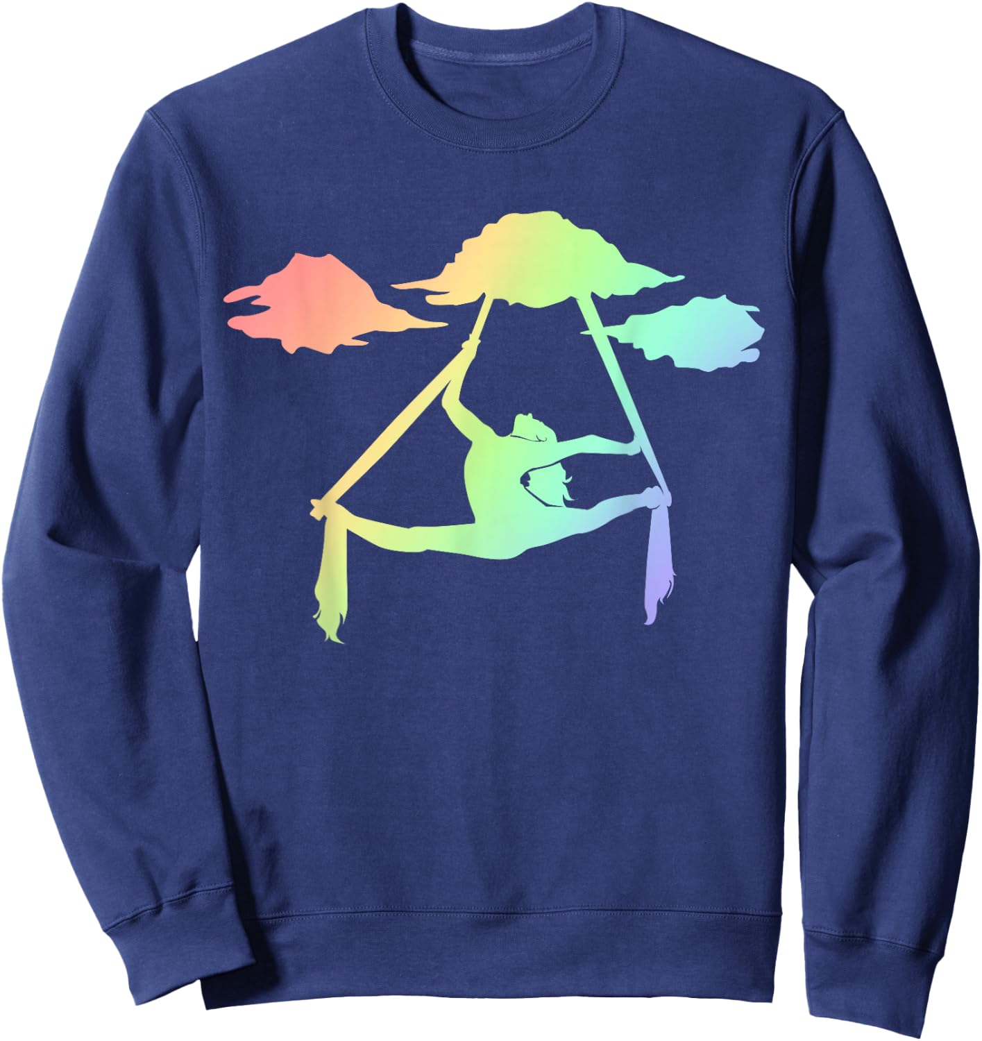 Aerial Silks Rainbow Girls, Trapeze Artist Outfits Sweatshirt - Sweatshirt | Navy