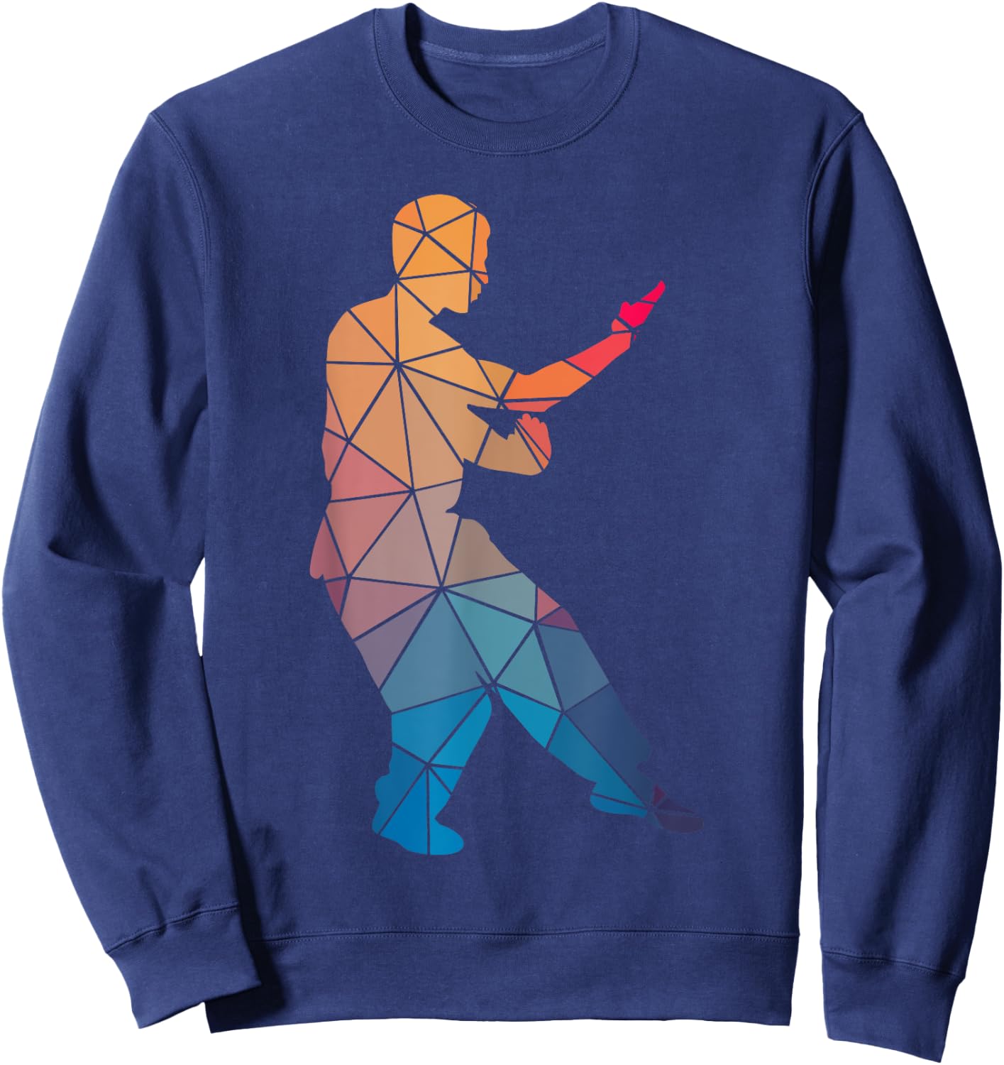 Geometric Cool Kung Fu Shape Gift Sweatshirt - Sweatshirt | Navy