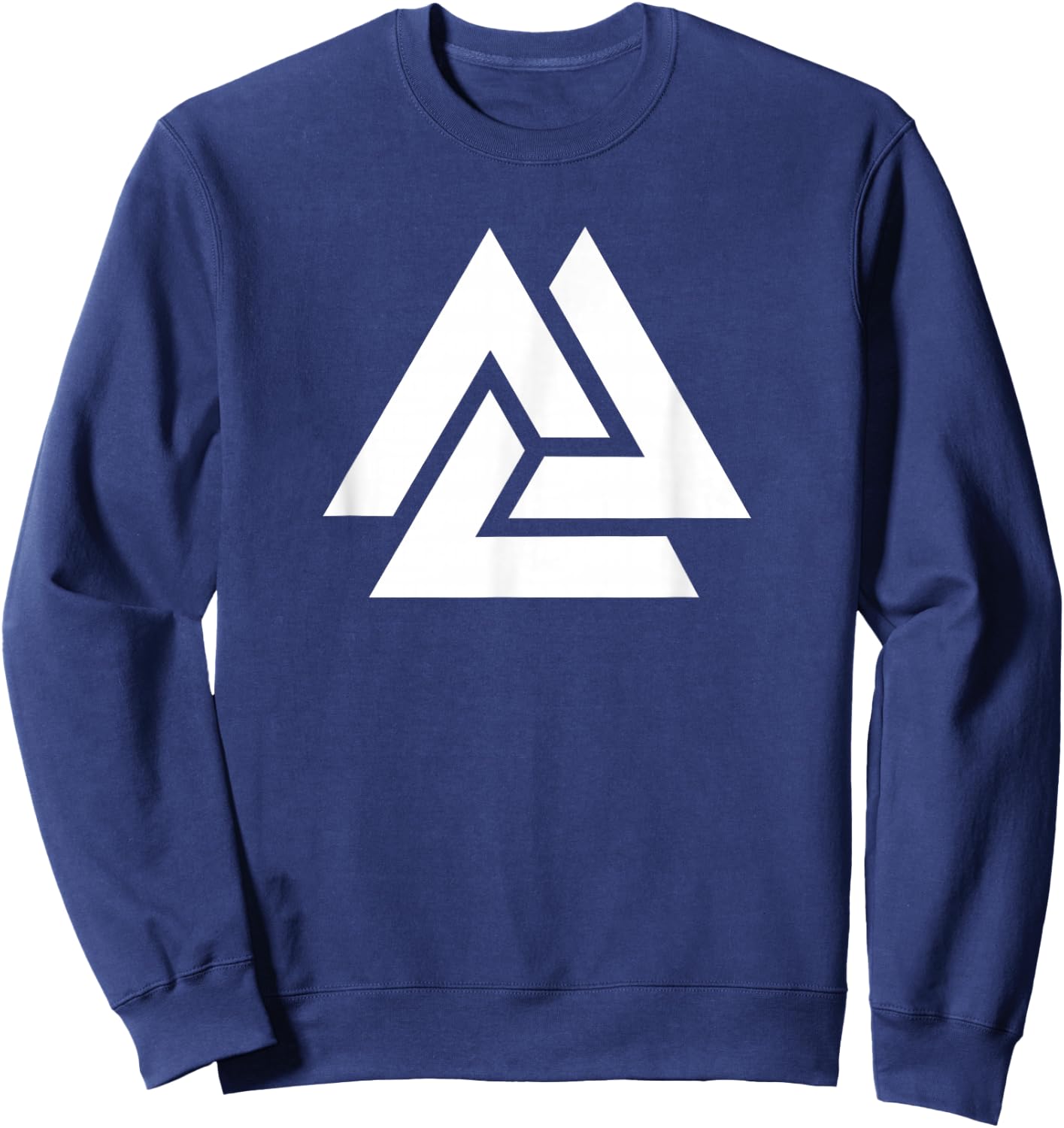 Valknut, Odin, Viking Symbol, Pagan Nordic Germanic Sweatshirt - Sweatshirt | Navy