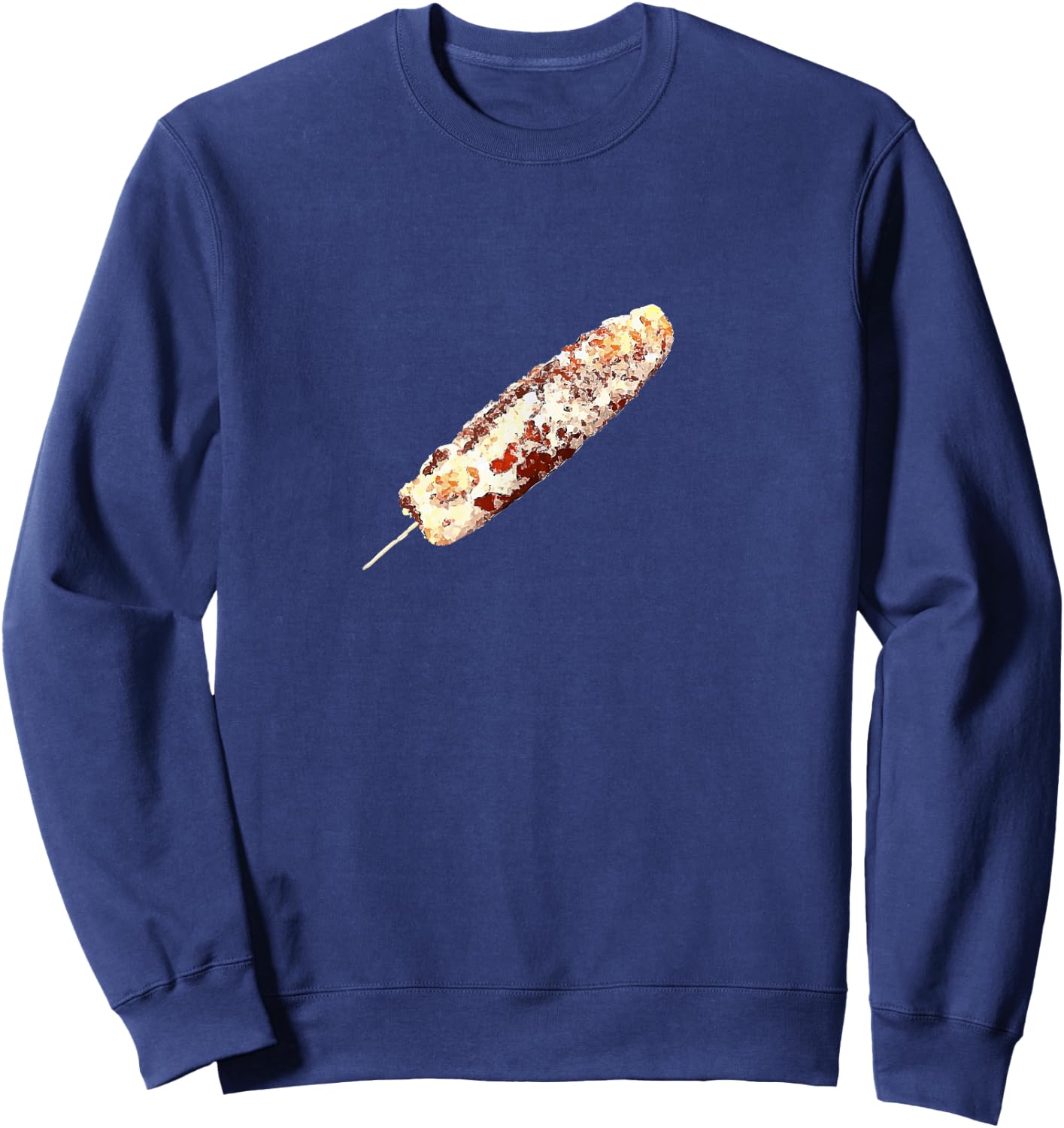 Elote Corn on the Cob Stick Mexican Corn Sweatshirt - Sweatshirt | Navy
