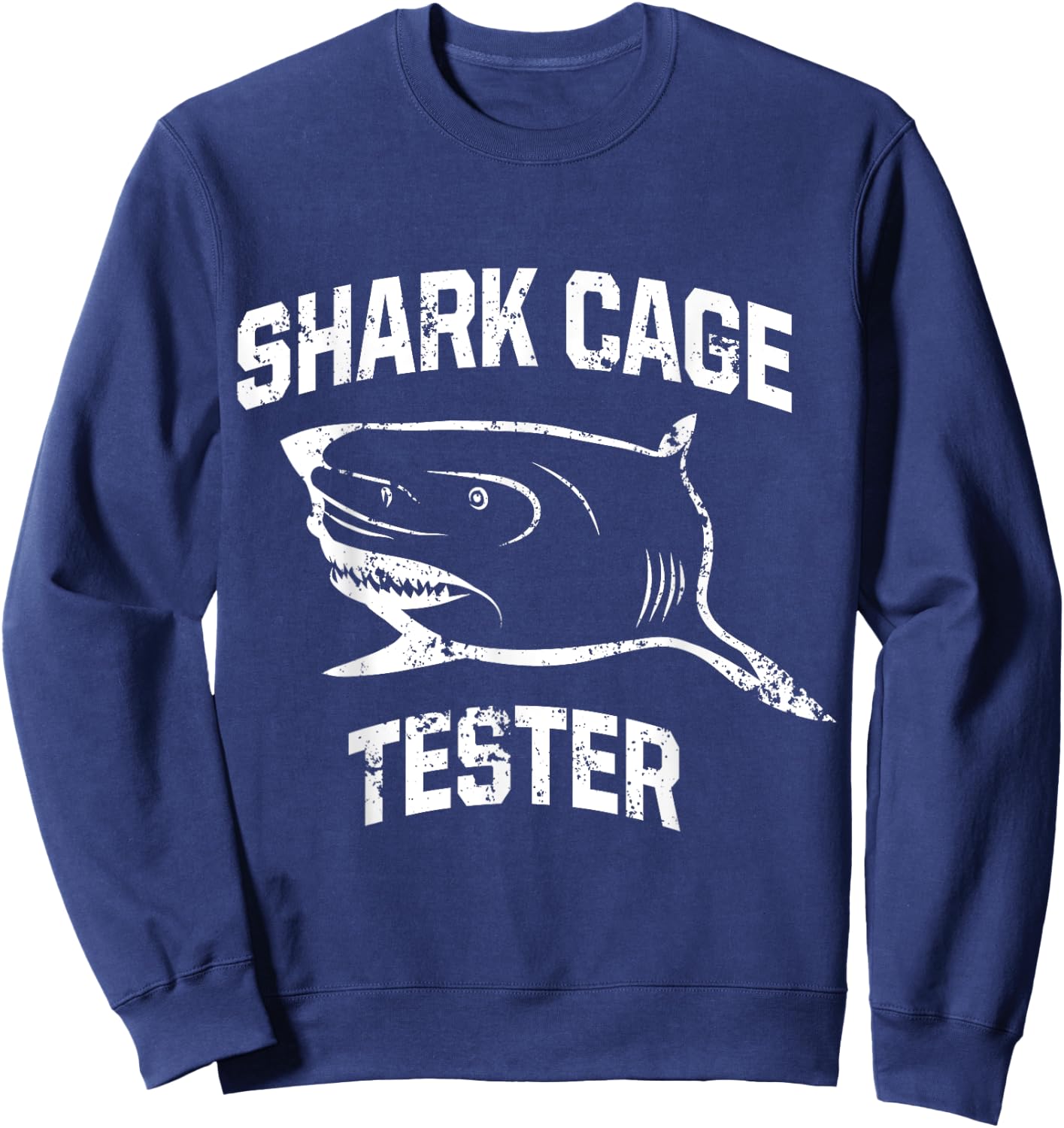 Amputee Humor Shark Leg Arm Funny Recovery Gifts Sweatshirt - Sweatshirt | Navy