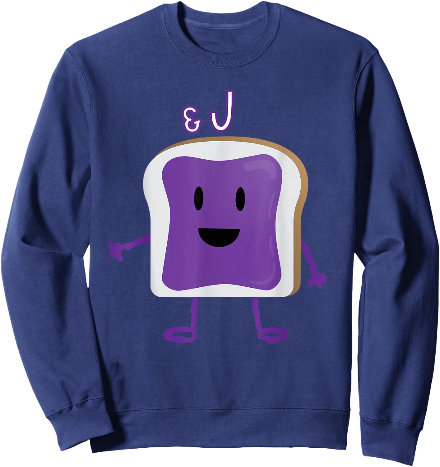 PB&J Jelly Halloween Matching Couples Costume Sweatshirt - Sweatshirt | Navy