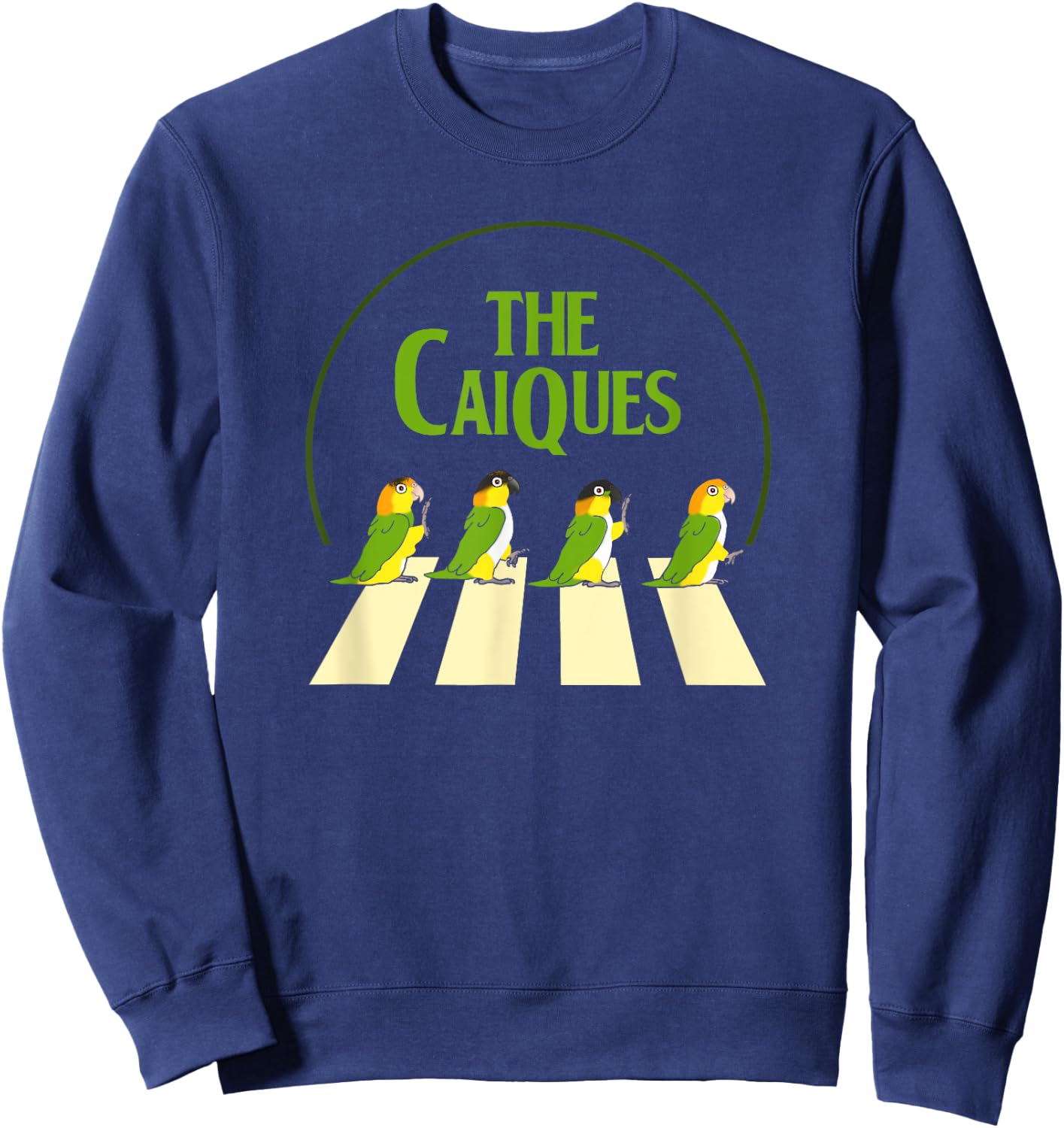 Funny Birb Parrot Pet Doodle Parody, The Caiques Sweatshirt - Sweatshirt | Navy