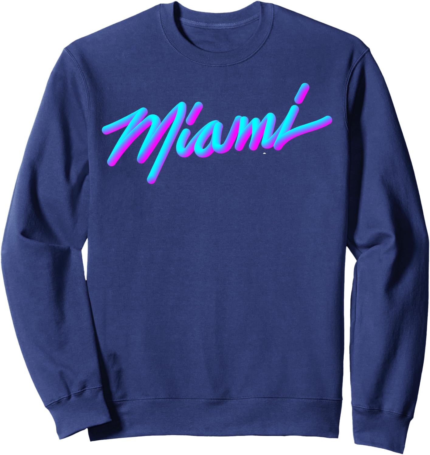 Miami - Vaperwave Synthwave 80s Style Retro Design Sweatshirt - Sweatshirt | Navy