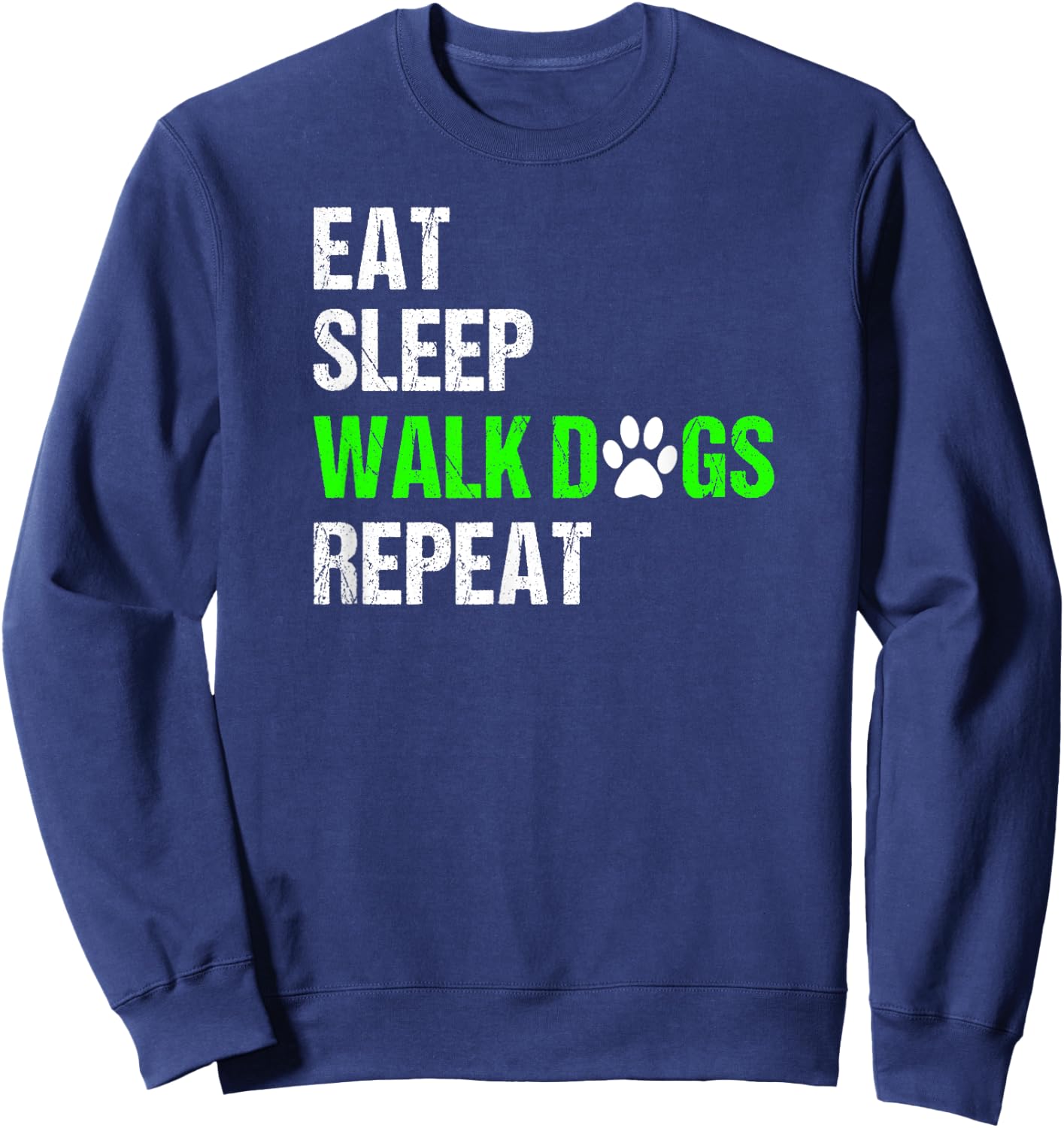 Dog Walker Shirt Dog Walking Gift Dog Lover Women Kids Sweatshirt - Sweatshirt | Navy