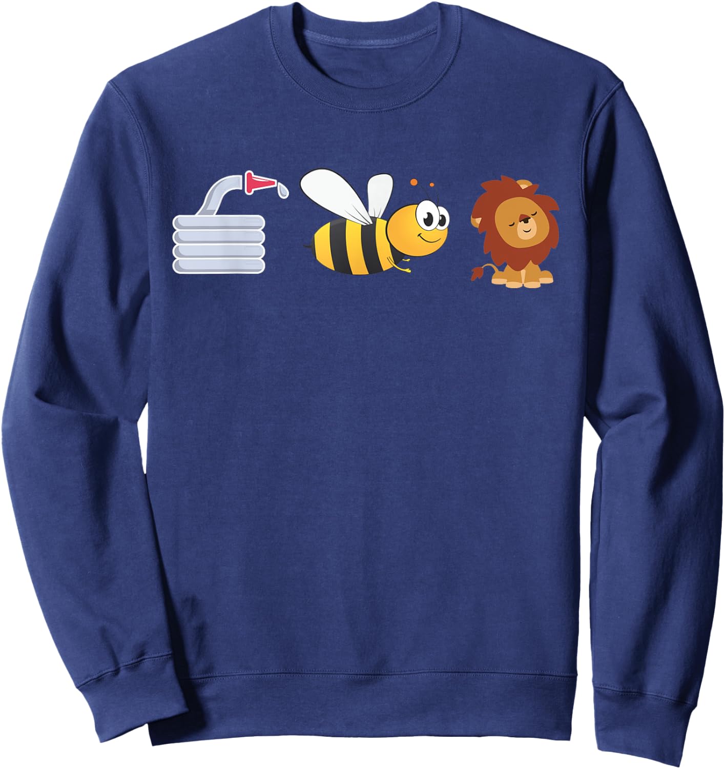 Hose Bee Lion I am a FireFighter shirt Sweatshirt - Sweatshirt | Navy