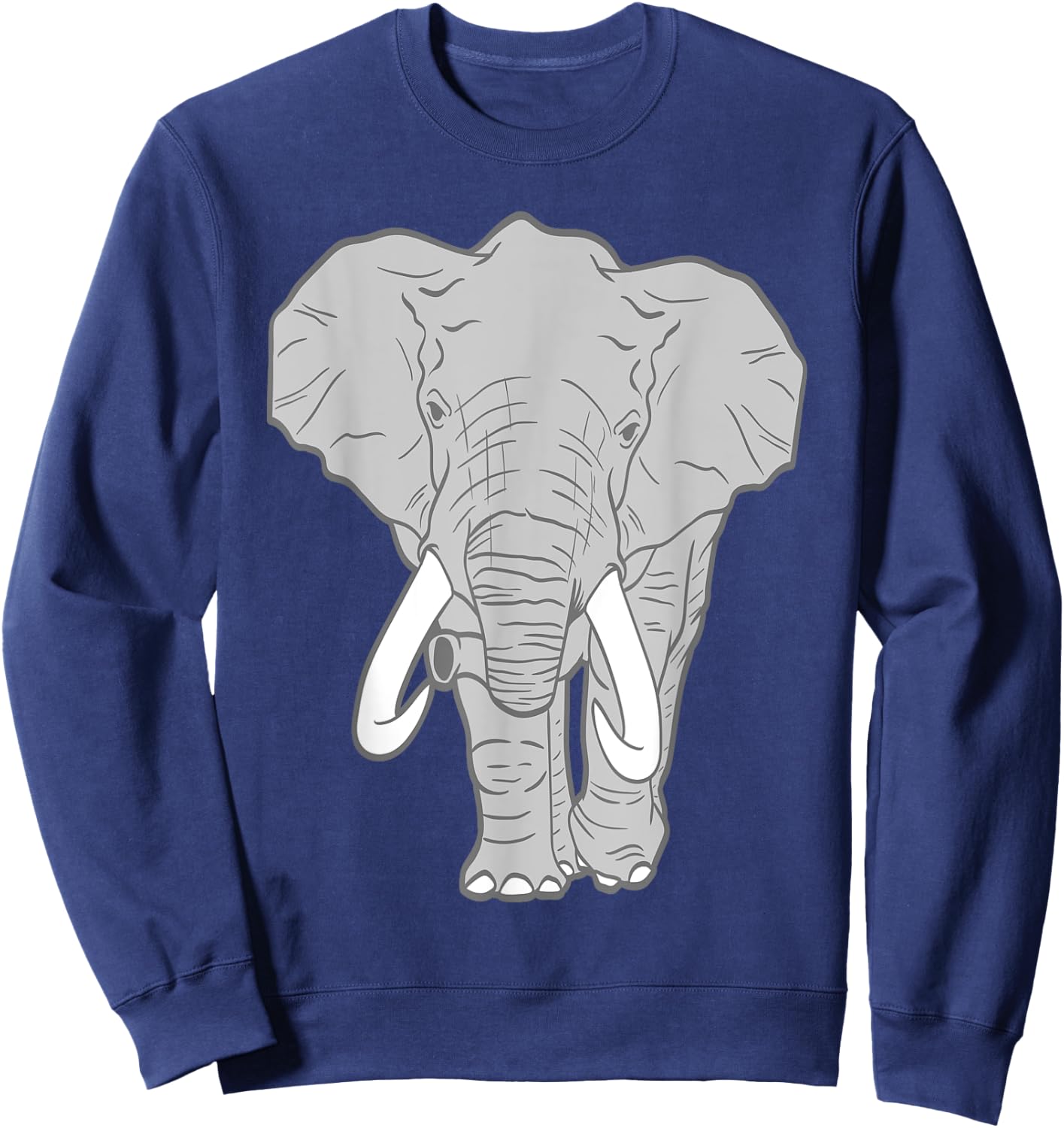 African Elephant Animal Lover Adult Sweatshirt - Sweatshirt | Navy