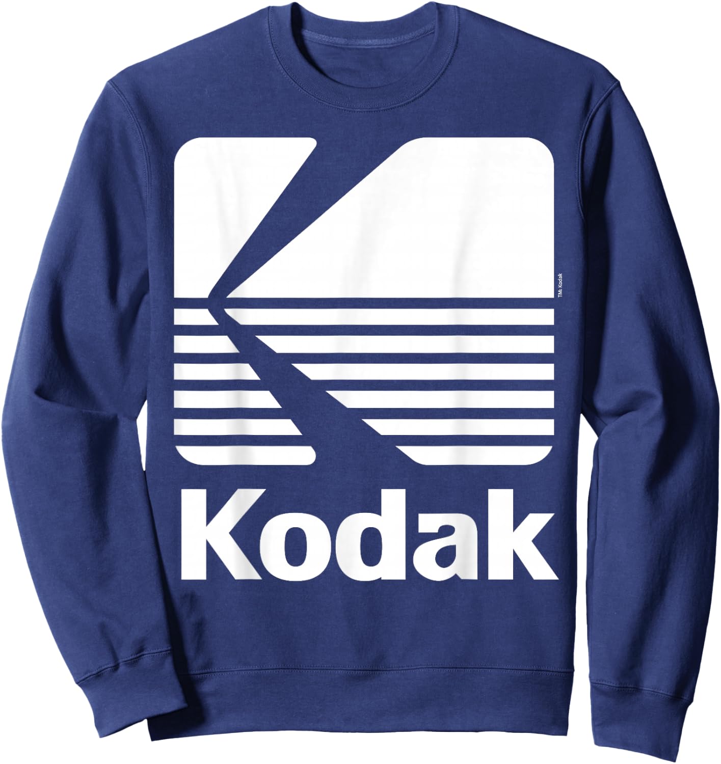 80's Vintage Kodak Logo - White Sweatshirt - Sweatshirt | Navy