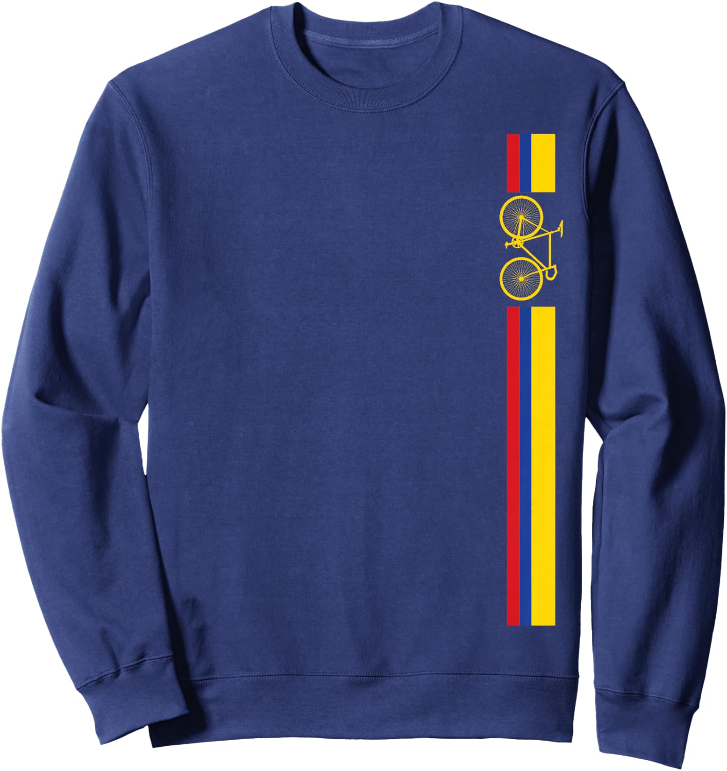 Colombian Cycling Shirt Colombia Flag Cyclist Bicycle Gift Sweatshirt - Sweatshirt | Navy