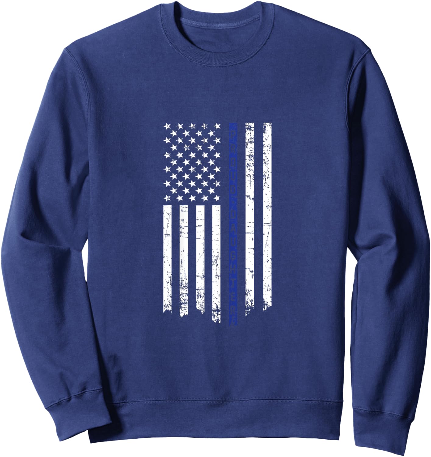 Proud Daughter Police Officer Thin Blue Line Flag Sweatshirt - Sweatshirt | Navy