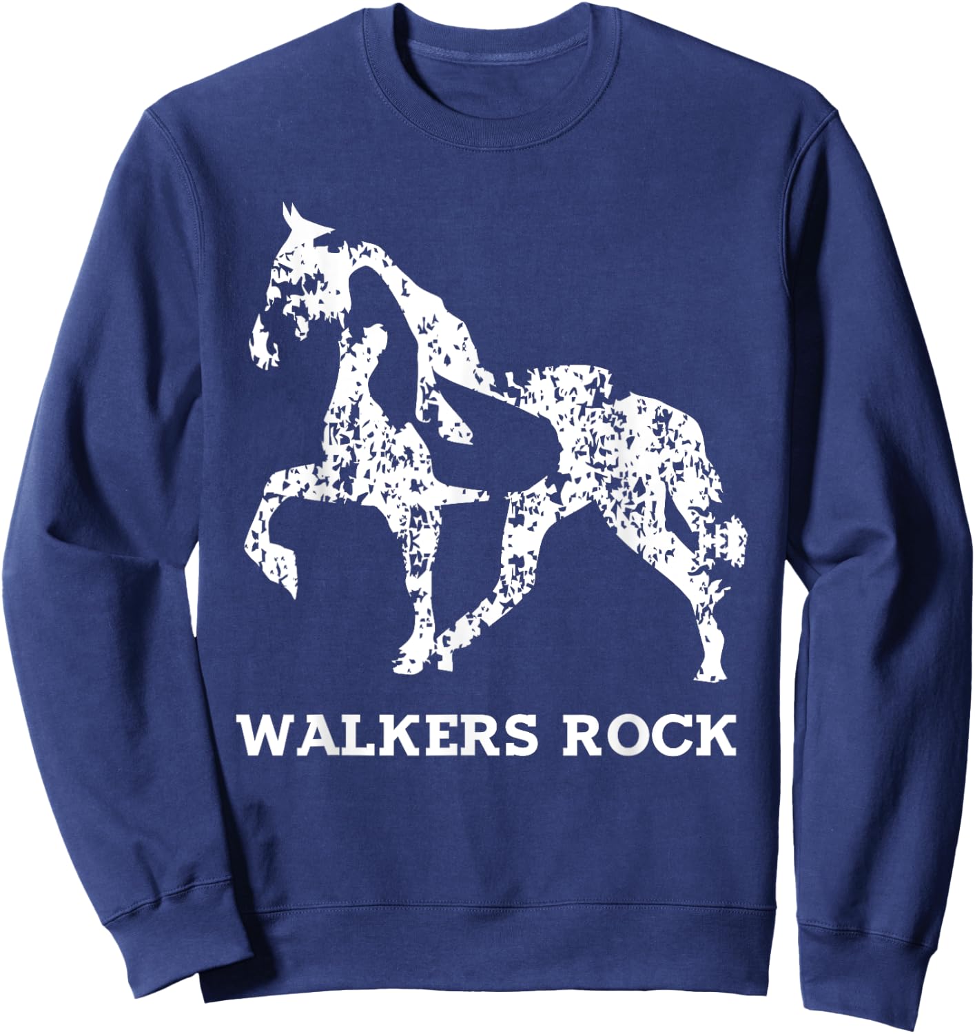 Walkers Rock - Tennessee Walking Horse Shirt Sweatshirt - Sweatshirt | Navy