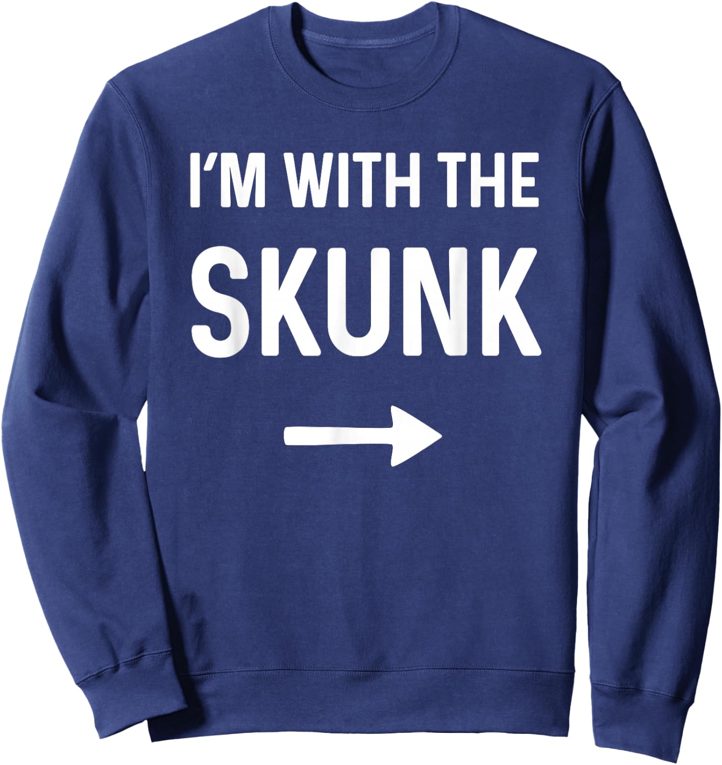 with The Skunk Funny Halloween Costume Sweatshirt - Sweatshirt | Navy