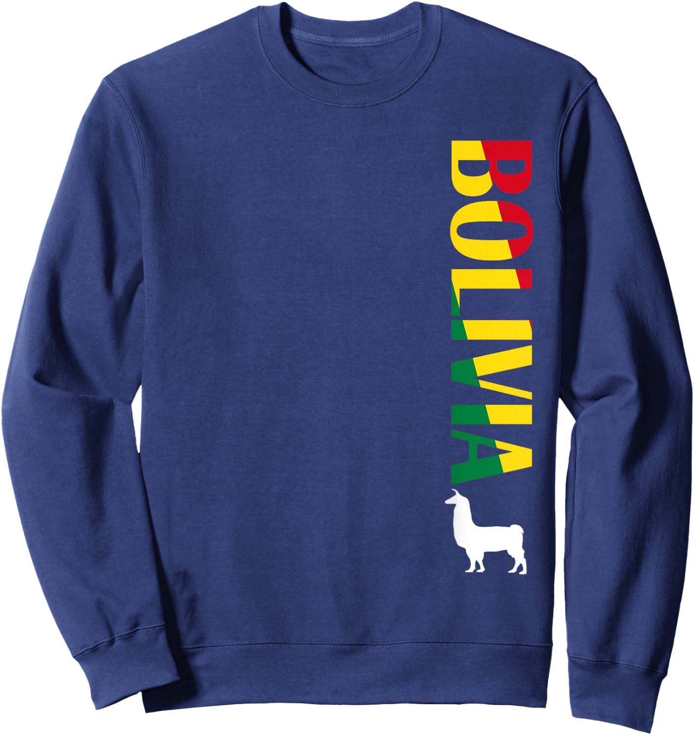 Bolivia Shirt - Bolivian Llama Soccer Shirt Men Women Kids Sweatshirt - Sweatshirt | Navy