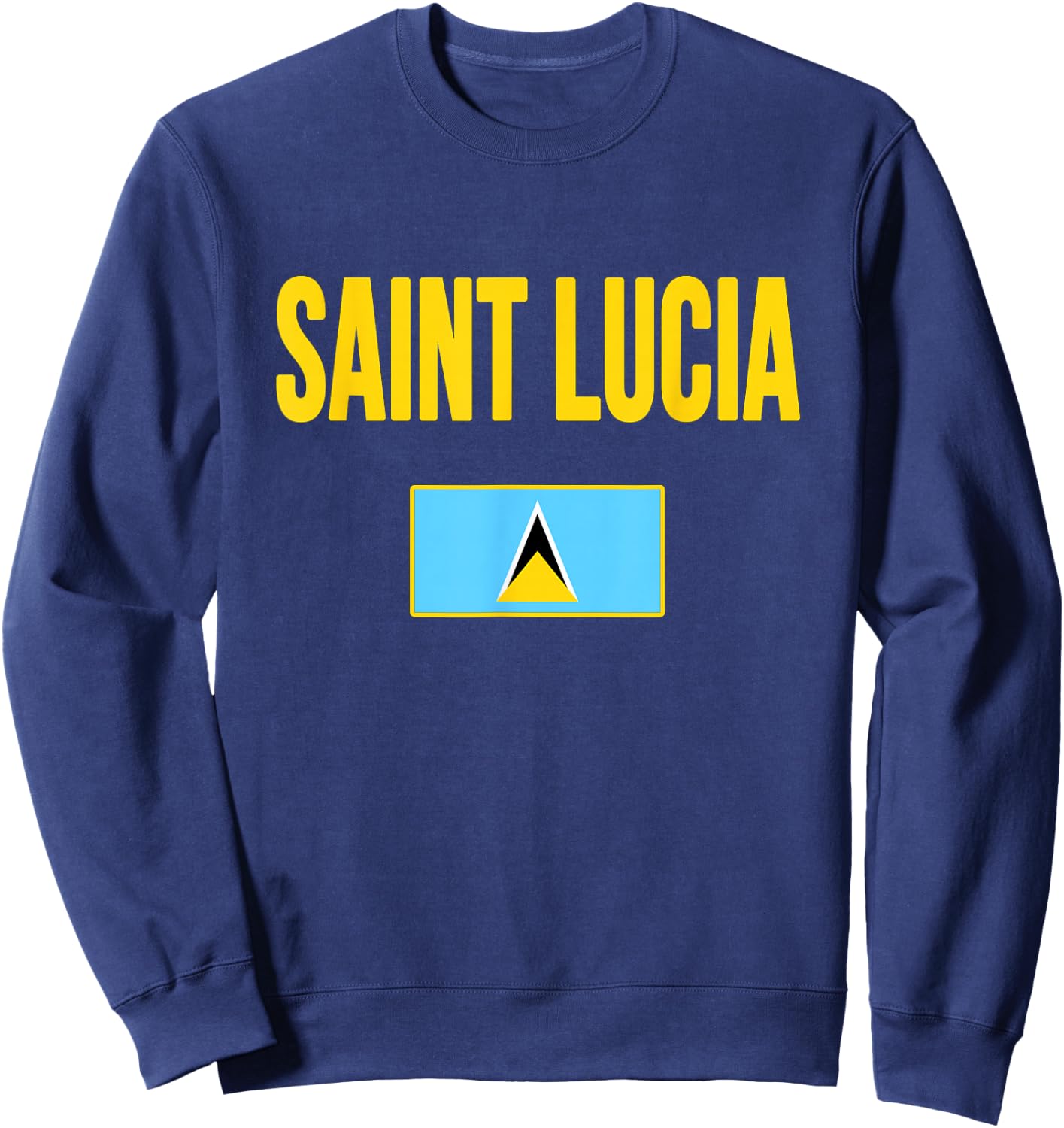 Saint Lucia Lucian Flag St Lucia Sweatshirt - Sweatshirt | Navy