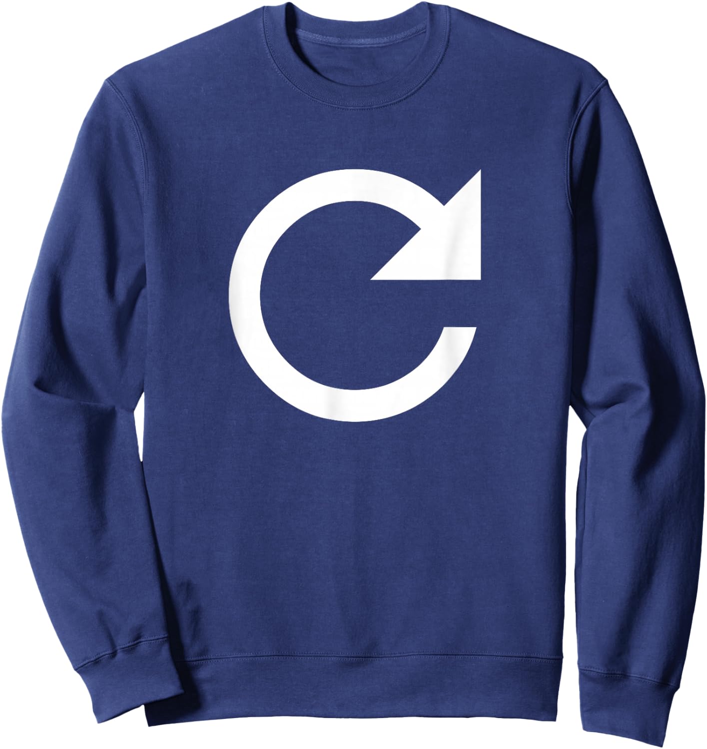 Refresh Icon Reload Page Sweatshirt - Sweatshirt | Navy
