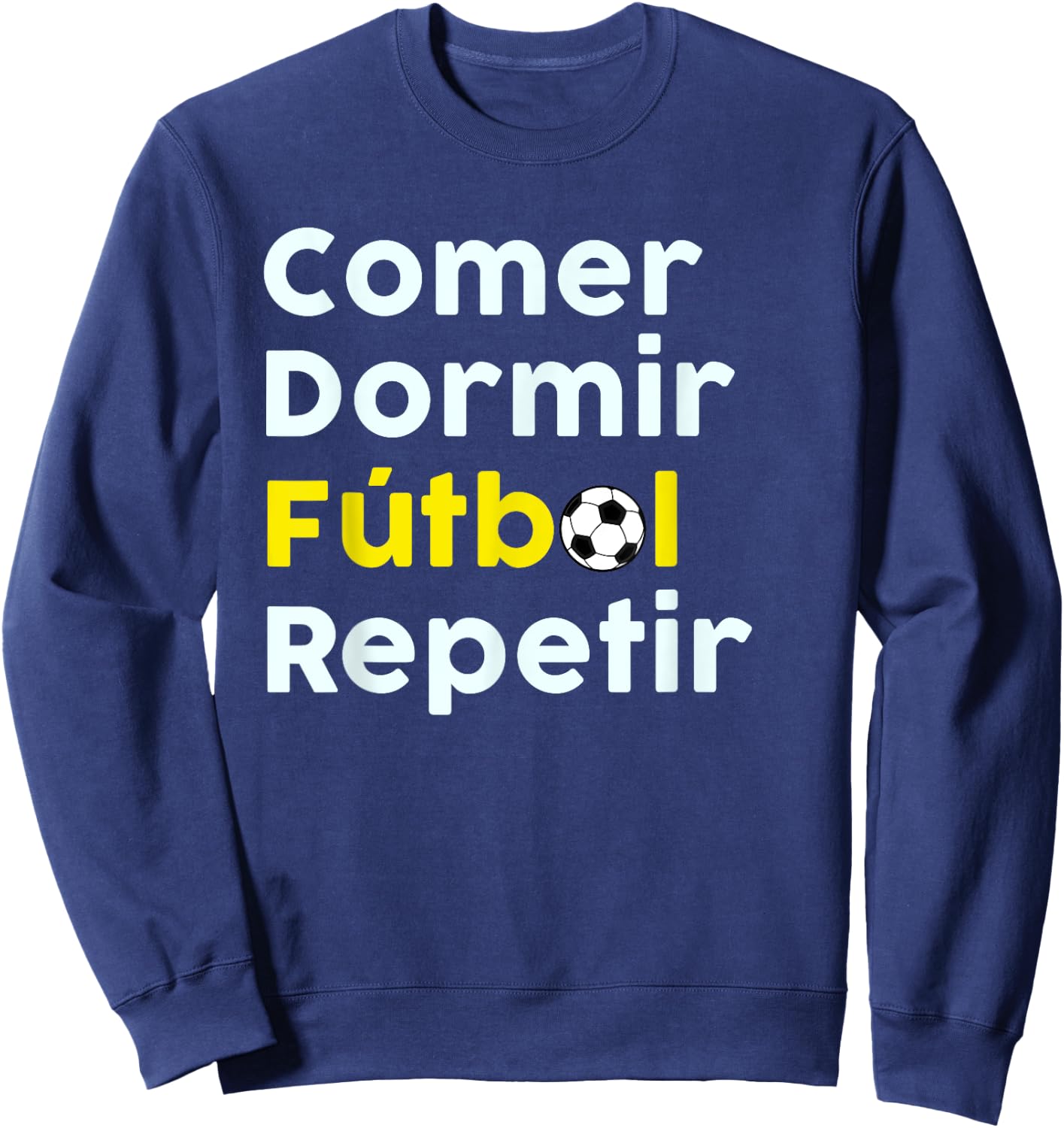 Camisa de Futbol | Soccer Shirt in Spanish Sweatshirt - Sweatshirt | Navy