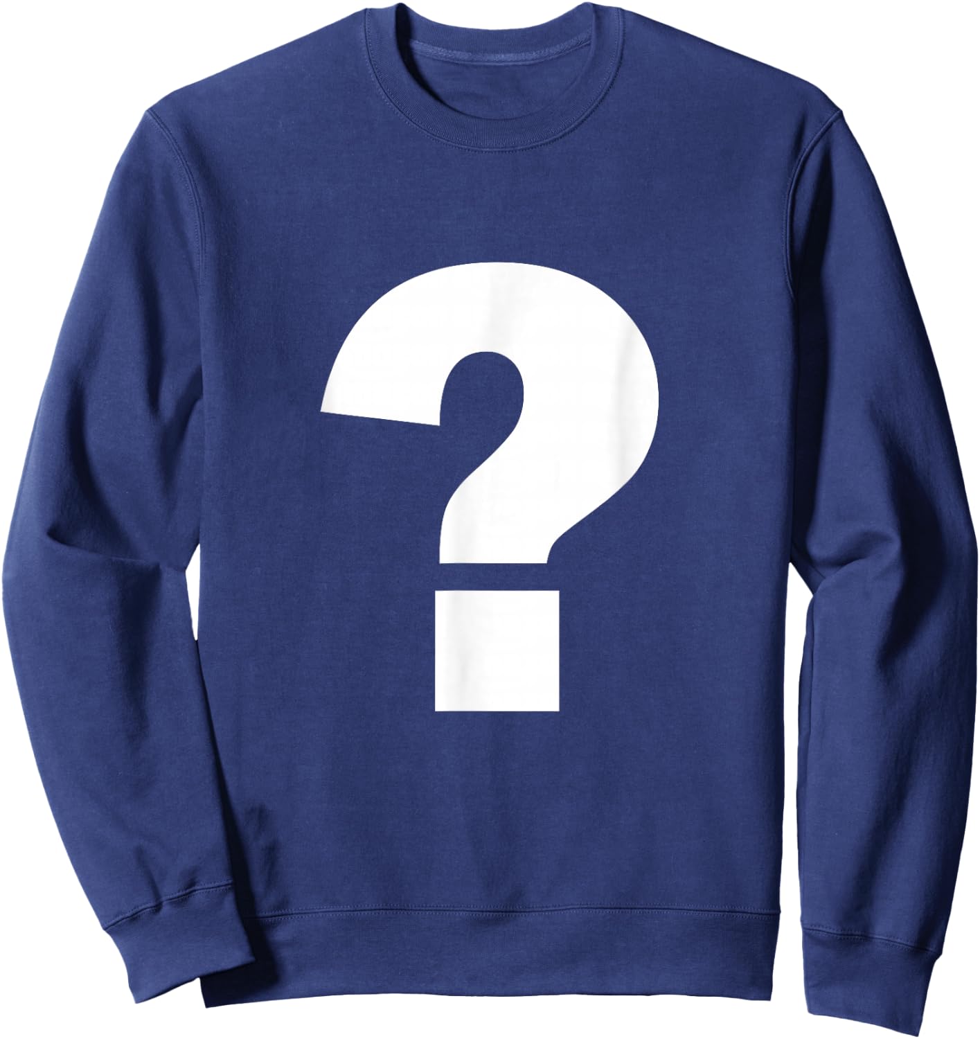 Question mark alphabet spell words Initial shirt Sweatshirt - Sweatshirt | Navy