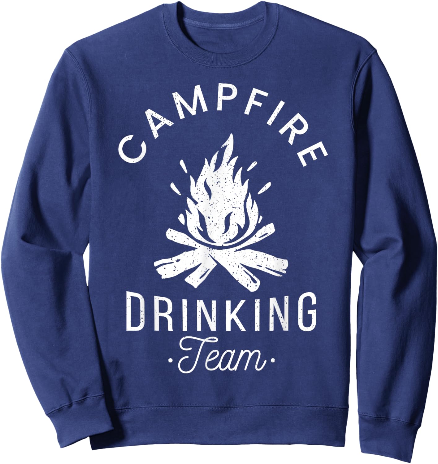 Campfire Drinking Team Camp Lovers Scout Camper Sweatshirt - Sweatshirt | Navy