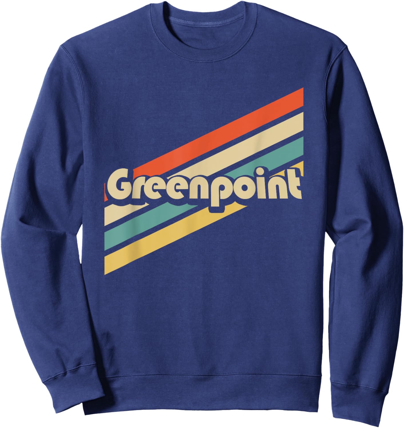 Vintage 80s Greenpoint Brooklyn Sweatshirt - Sweatshirt | Navy
