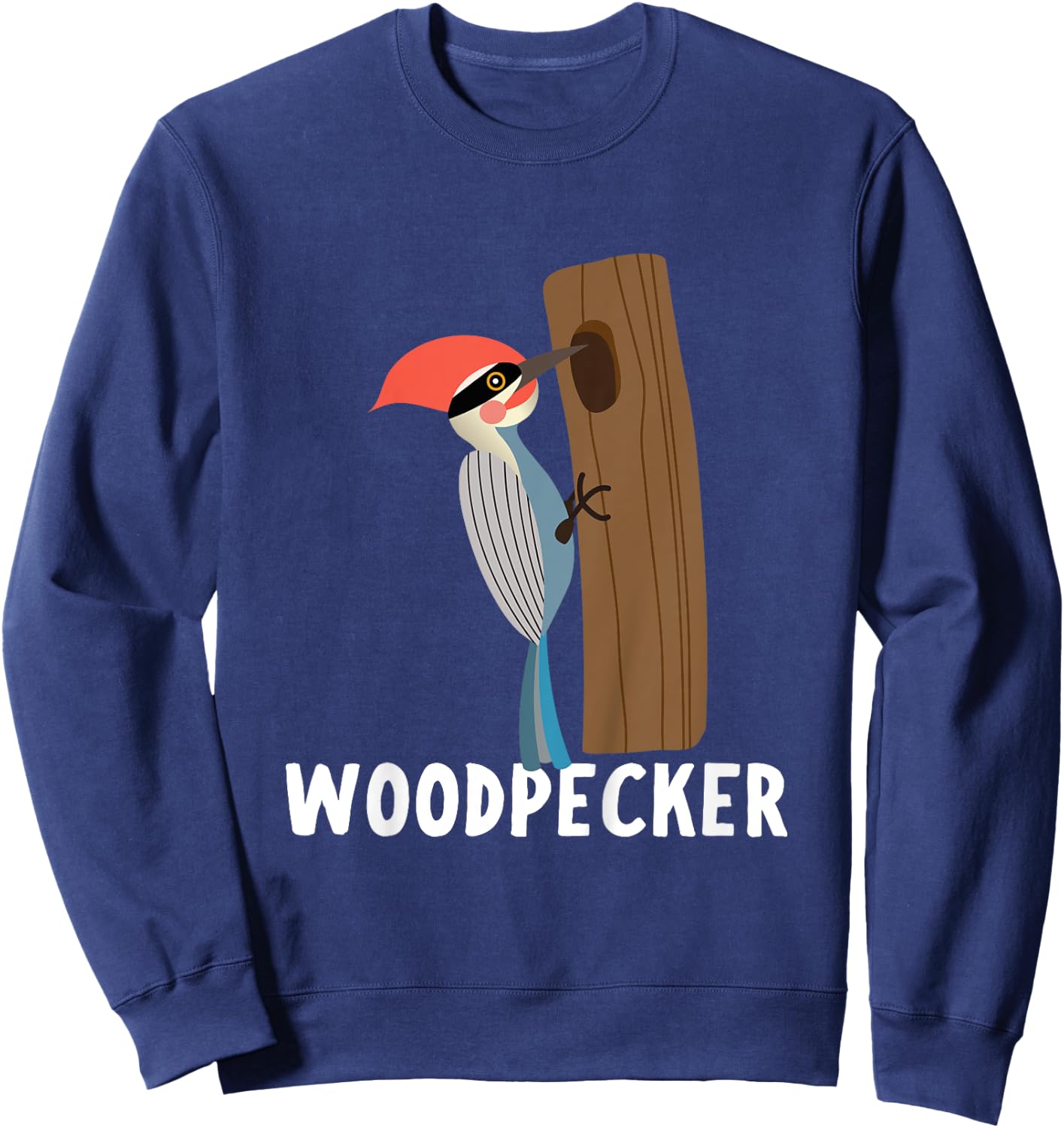 Woodpecker Shirt For Boys Or Girls | Cute Woodpecker Gift Sweatshirt - Sweatshirt | Navy
