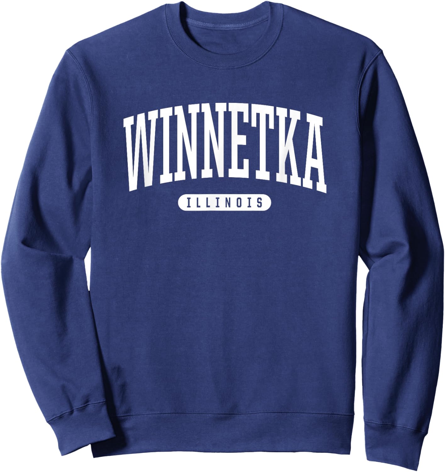 Winnetka Illinois Vacation College Style IL USA Sweatshirt - Sweatshirt | Navy