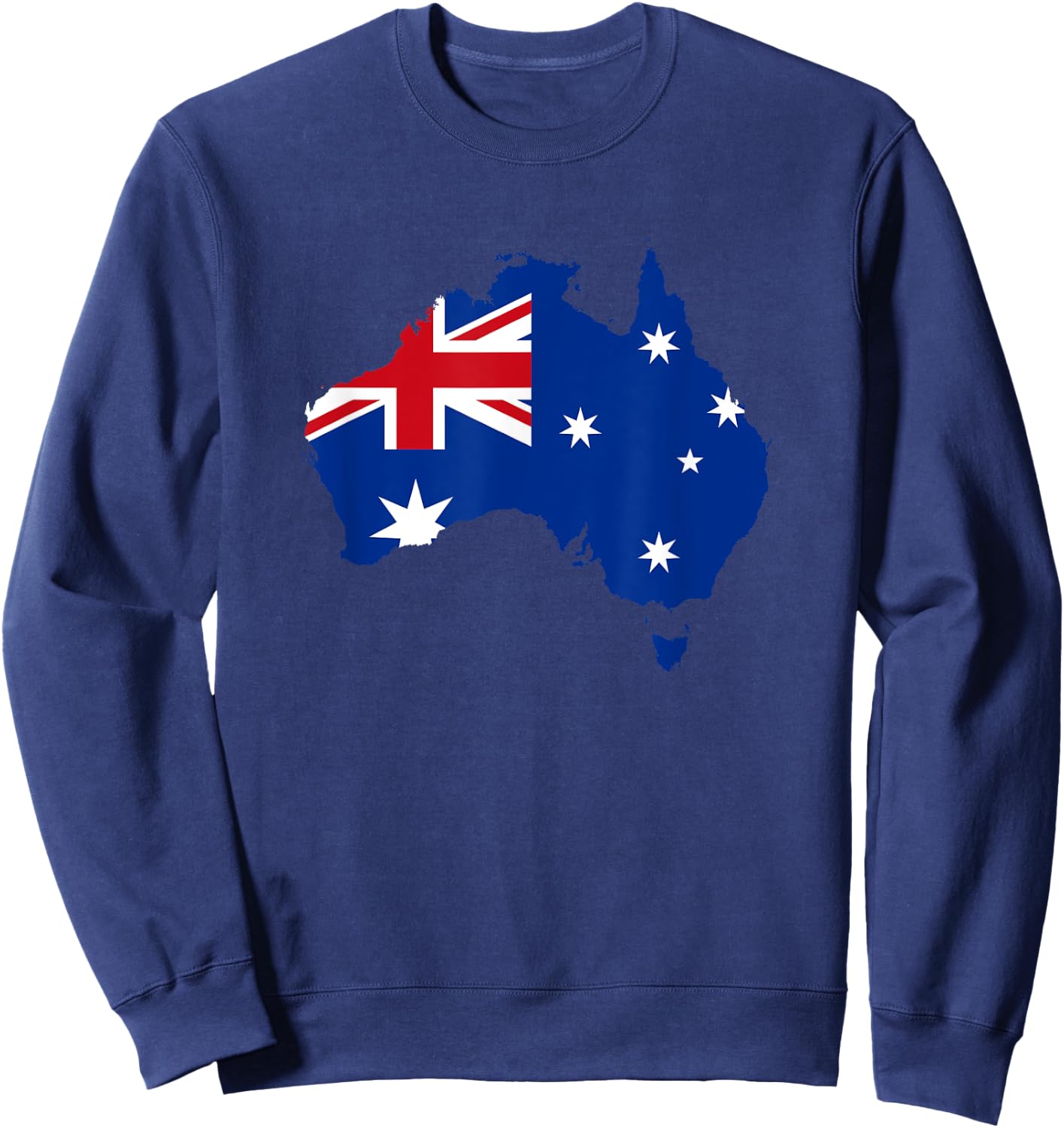 Australia Down Under Classic Australian Flag Map Gift Sweatshirt - Sweatshirt | Navy