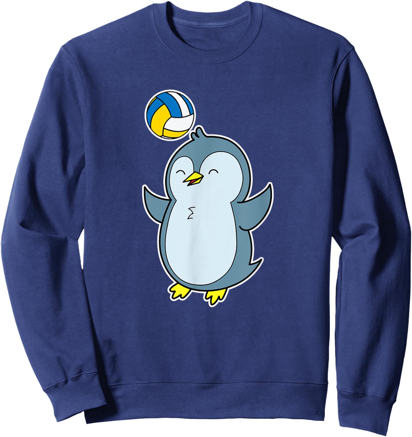 Penguin plays Volleyball Sweatshirt - Sweatshirt | Navy
