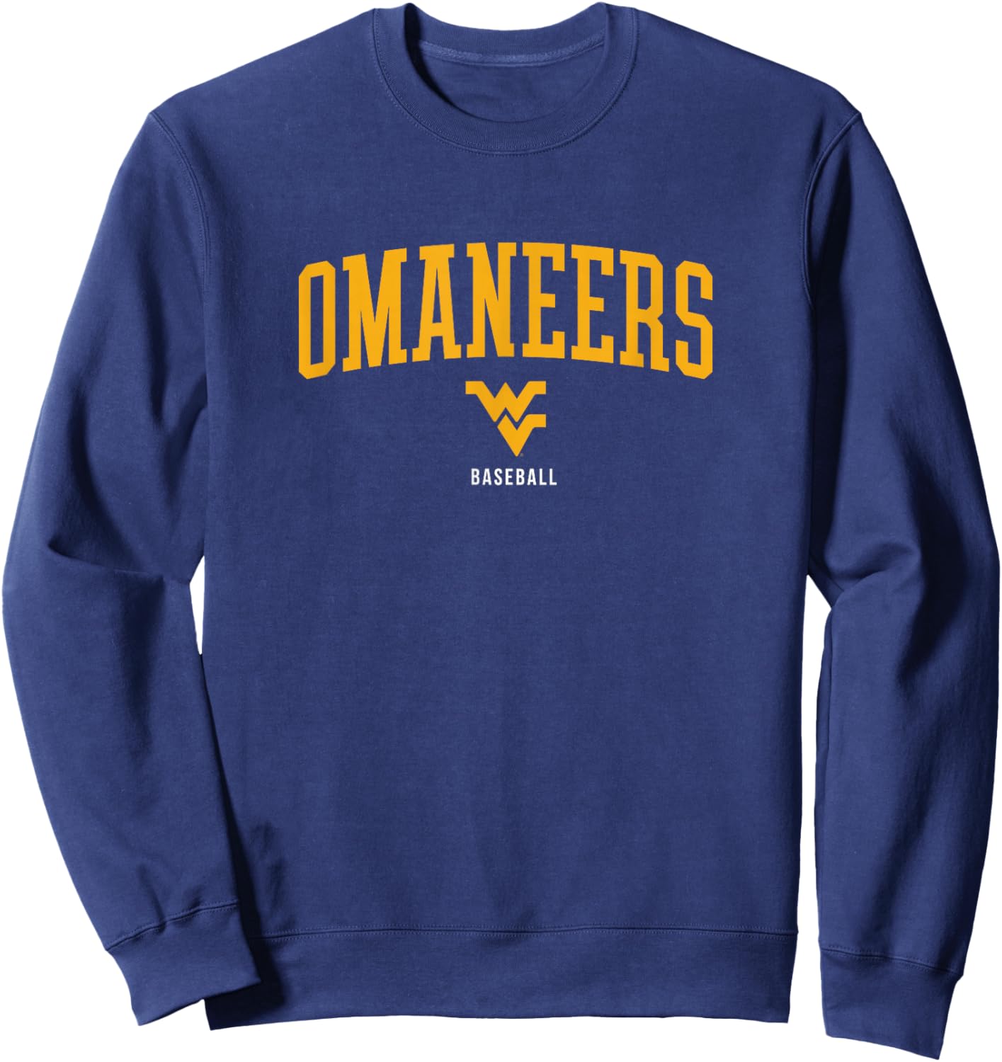 OmaNeers - West Virginia Mountaineers Baseball Sweatshirt - Sweatshirt | Navy