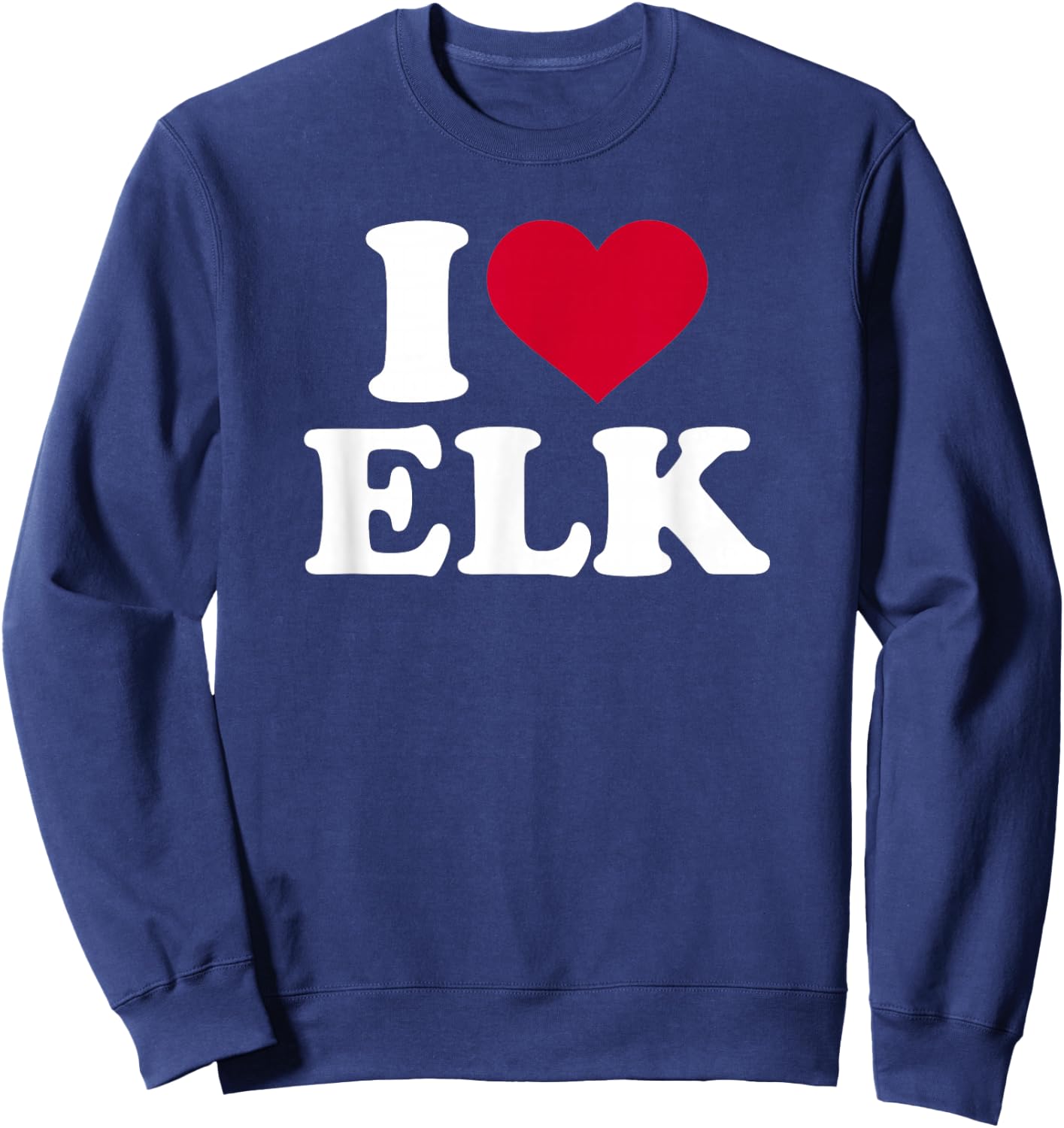 I love elk Sweatshirt - Sweatshirt | Navy
