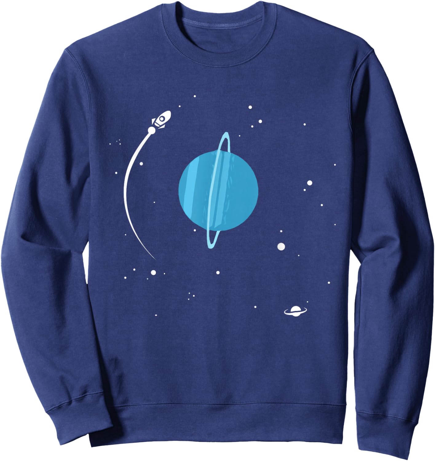 Planet Uranus Solar System Sweatshirt - Sweatshirt | Navy
