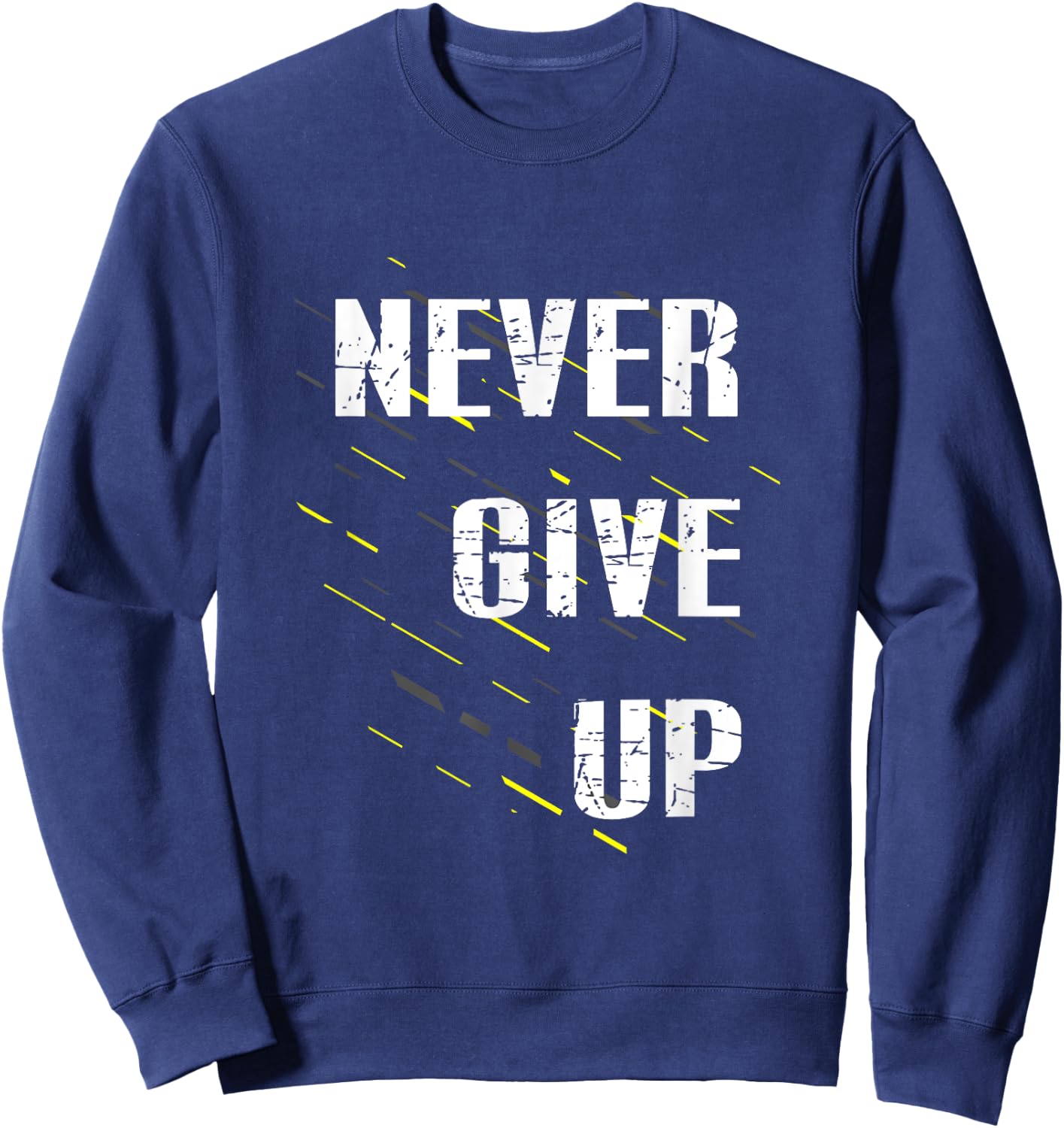 Never Give up Sweatshirt - Sweatshirt | Navy