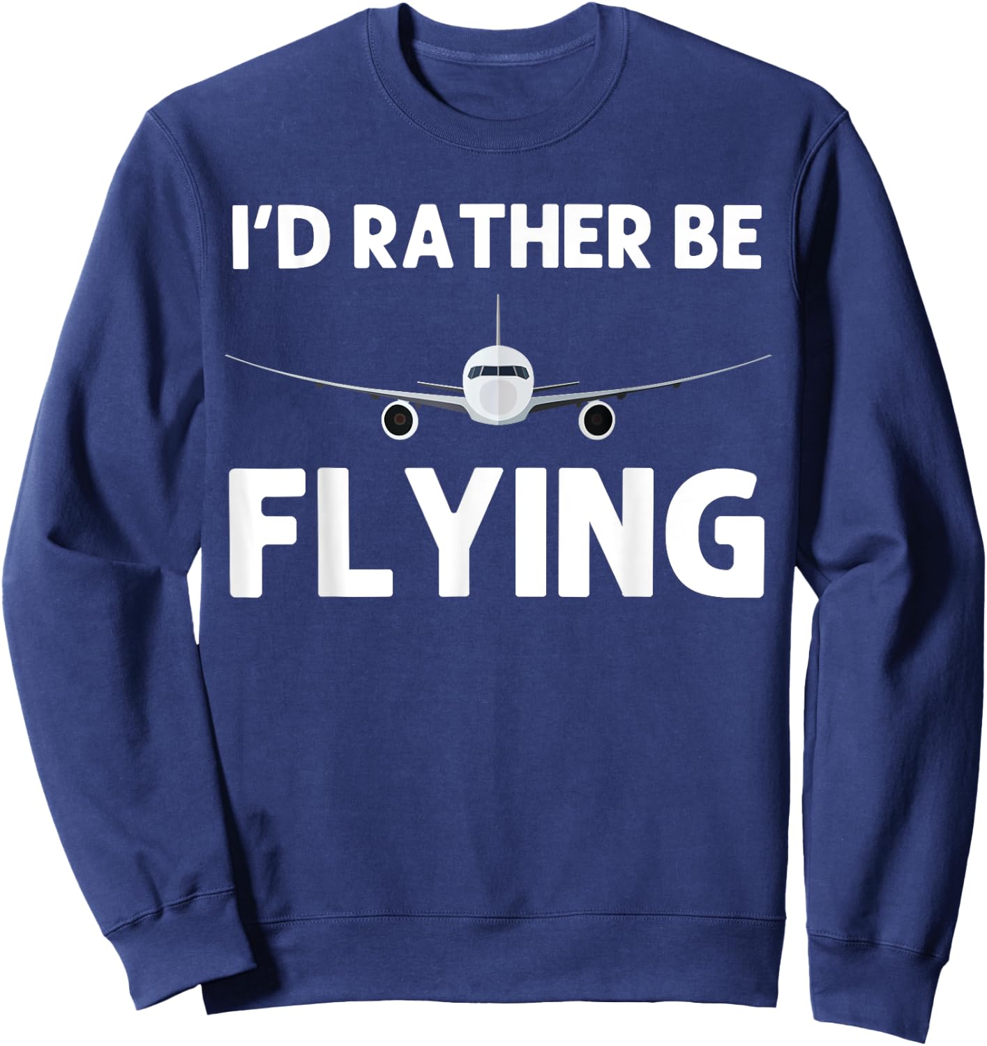 Funny Pilot Design Women Aviation Airplane Pilot Sweatshirt - Sweatshirt | Navy