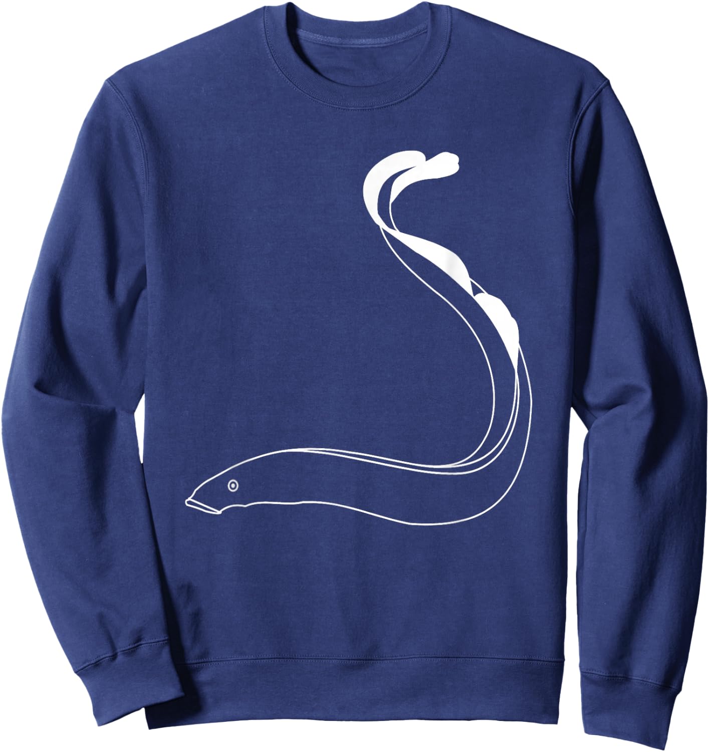 Lamprey Eel Fish Marine Biology Animal Sweatshirt - Sweatshirt | Navy