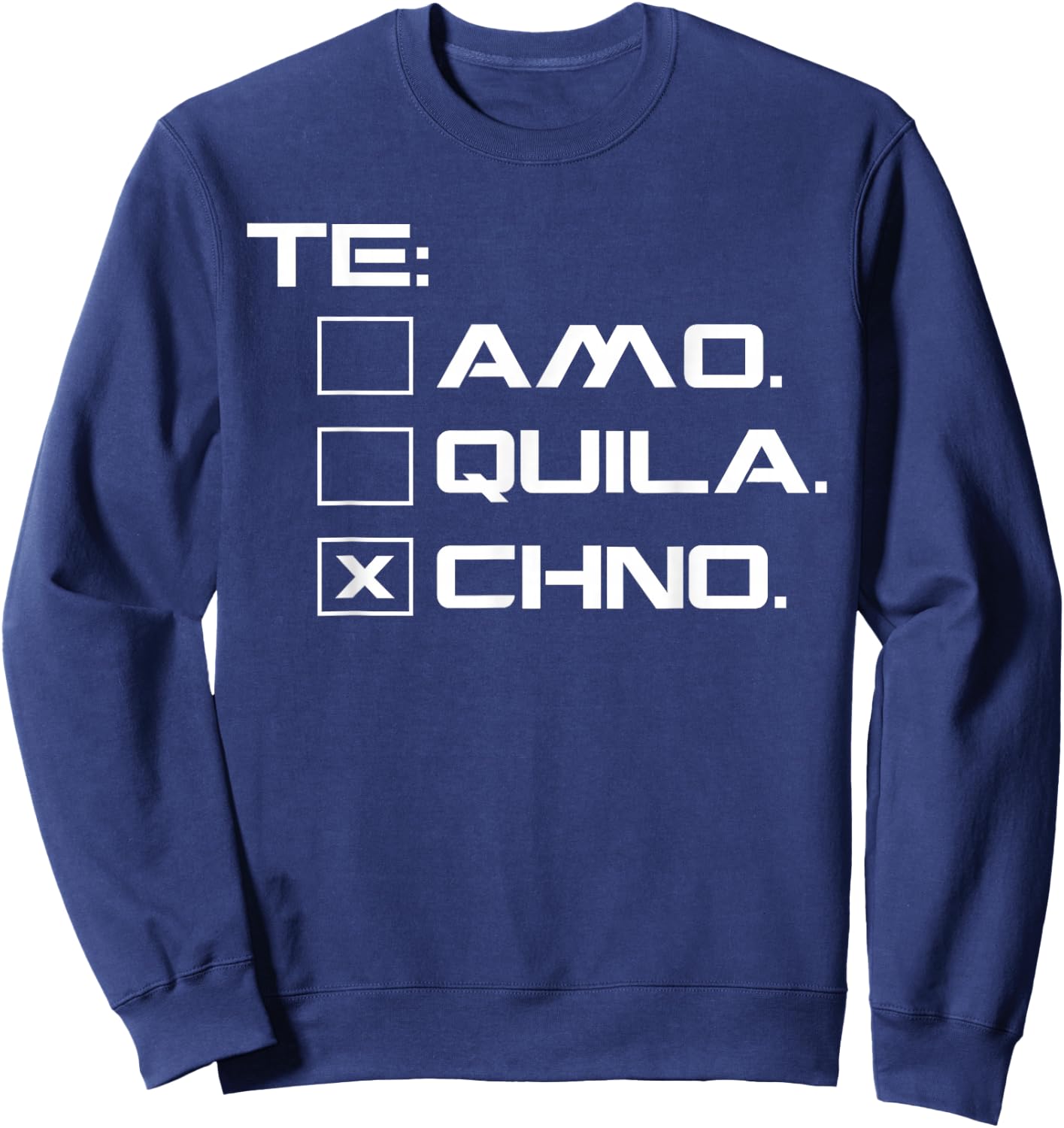 Techno Shirt - Rave EDM DJ Party Festival Funny Gift Sweatshirt - Sweatshirt | Navy
