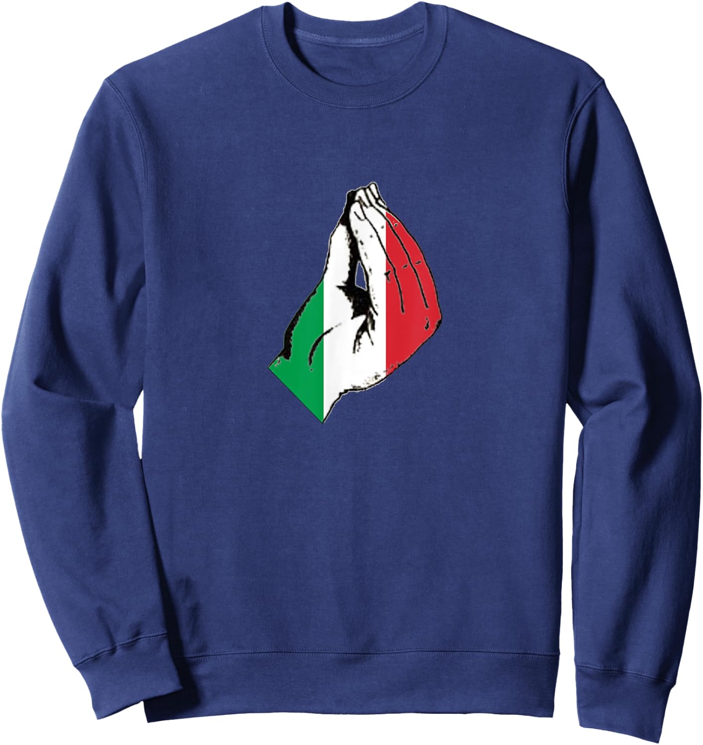 How Italian's Do Things Funny Novelty Italy Meme Sweatshirt - Sweatshirt | Navy