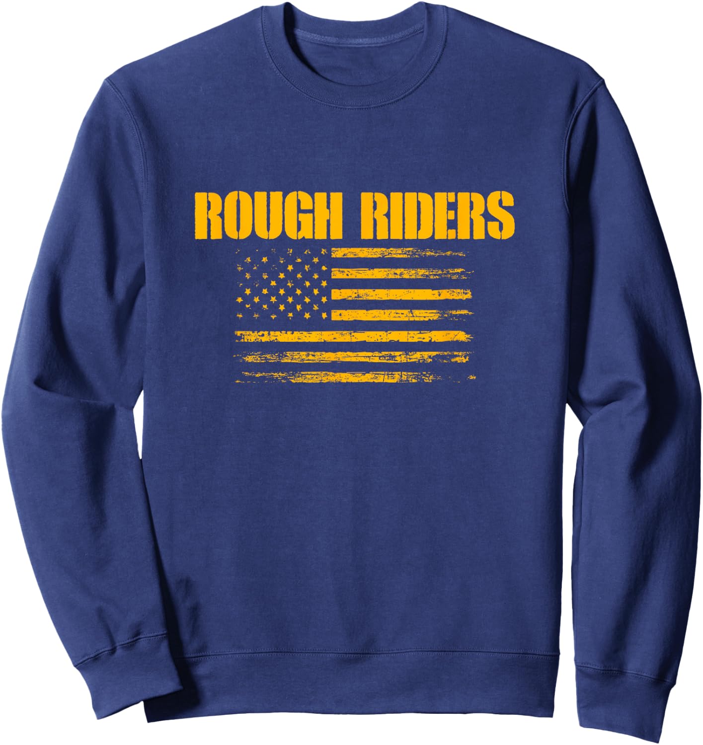 Pima Rough Riders USA Flag Pride Sweatshirt - Sweatshirt | Navy
