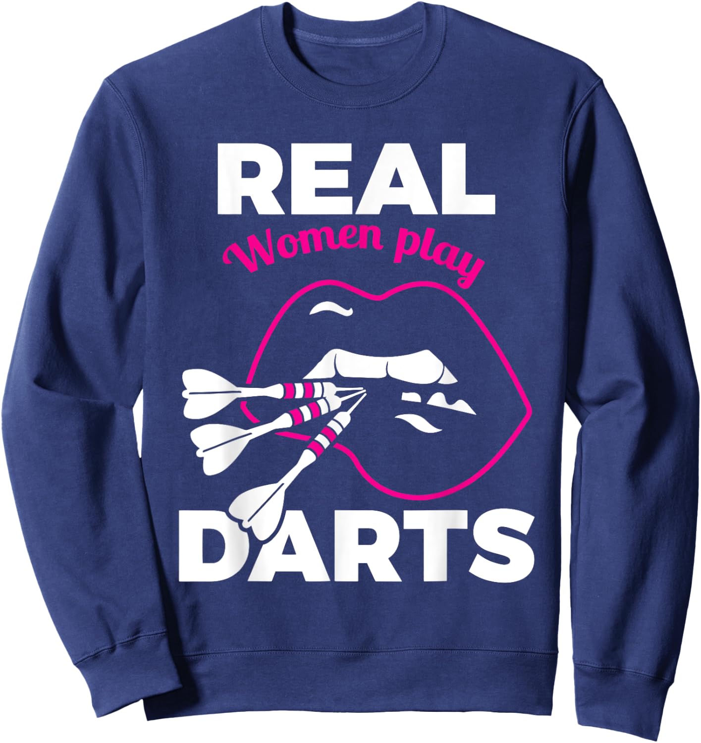 Funny Darts Shirt Female Amateur Pub Bar Dart Player Sweatshirt - Sweatshirt | Navy