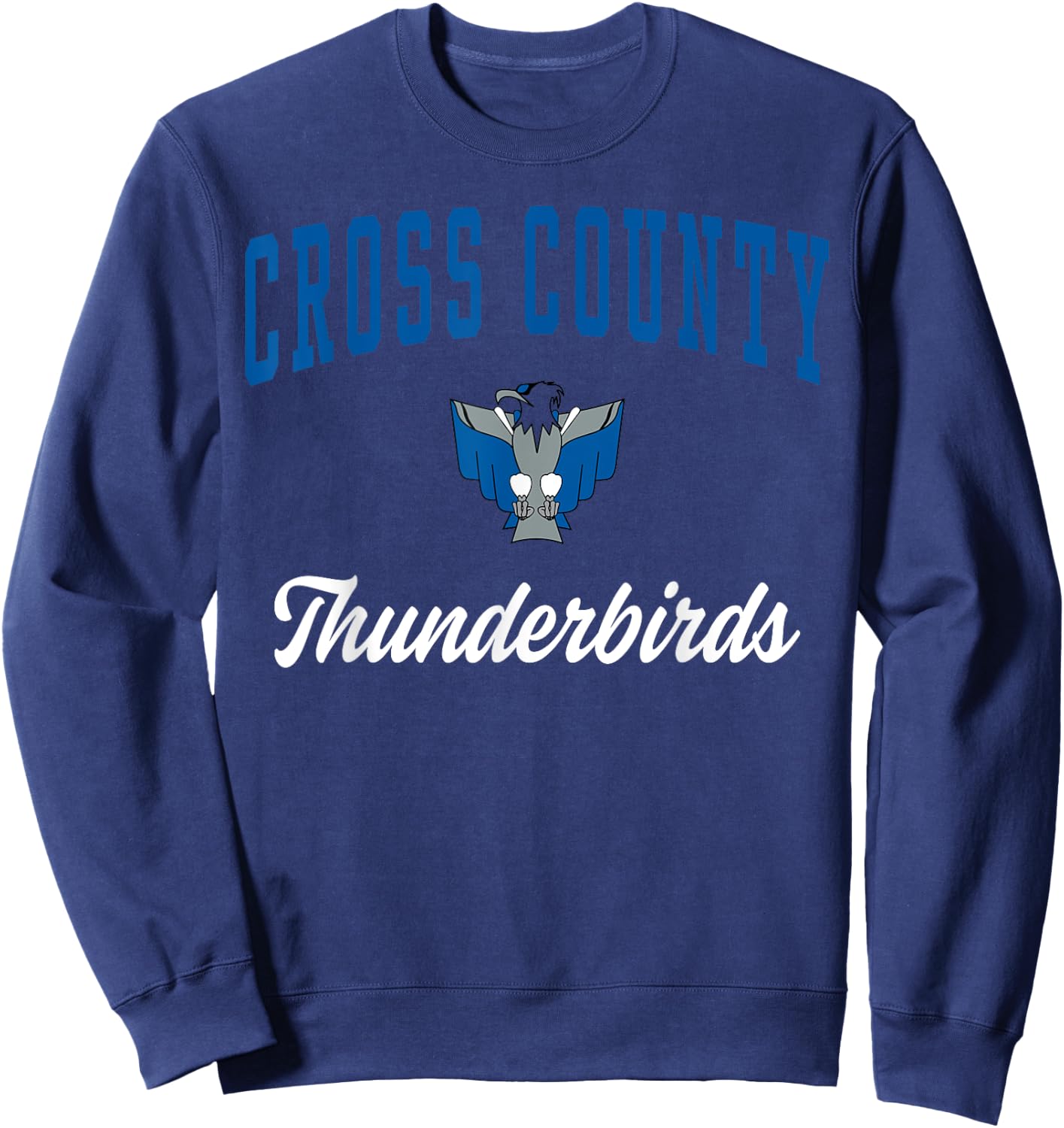 Cross County High School Thunderbirds C3 Sweatshirt - Sweatshirt | Navy