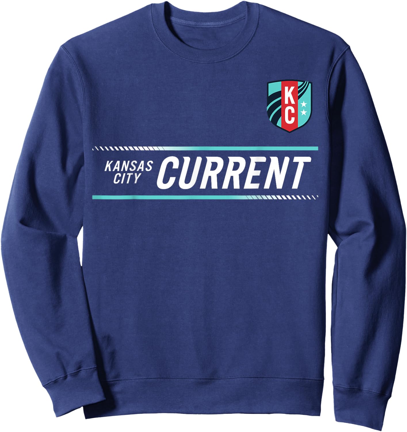 Officially Licensed Kansas City Current Soccer NWSL Apparel Sweatshirt - Sweatshirt | Navy