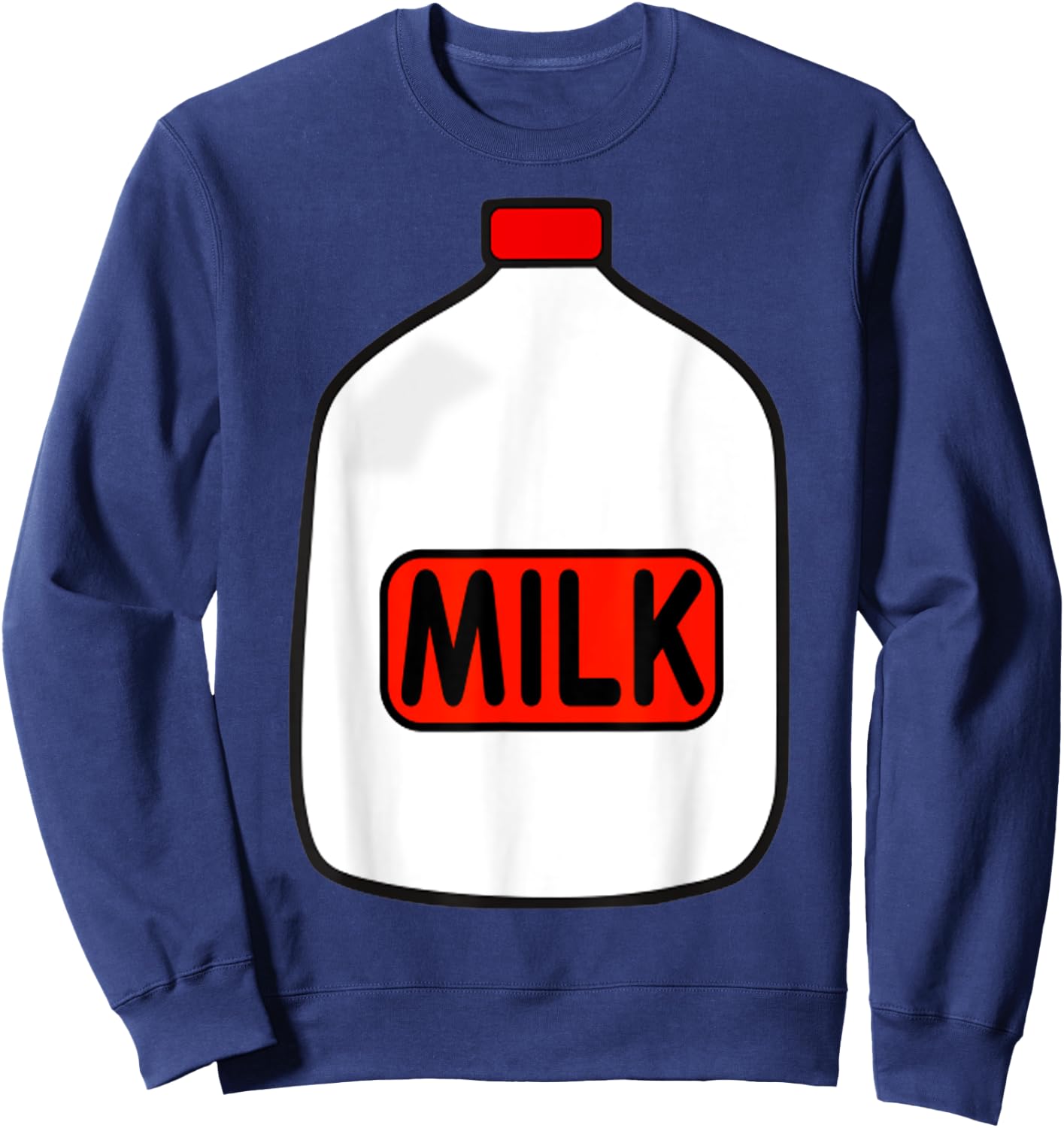Gallon Of Milk Costume , Match With Cookie Costumes Sweatshirt - Sweatshirt | Navy