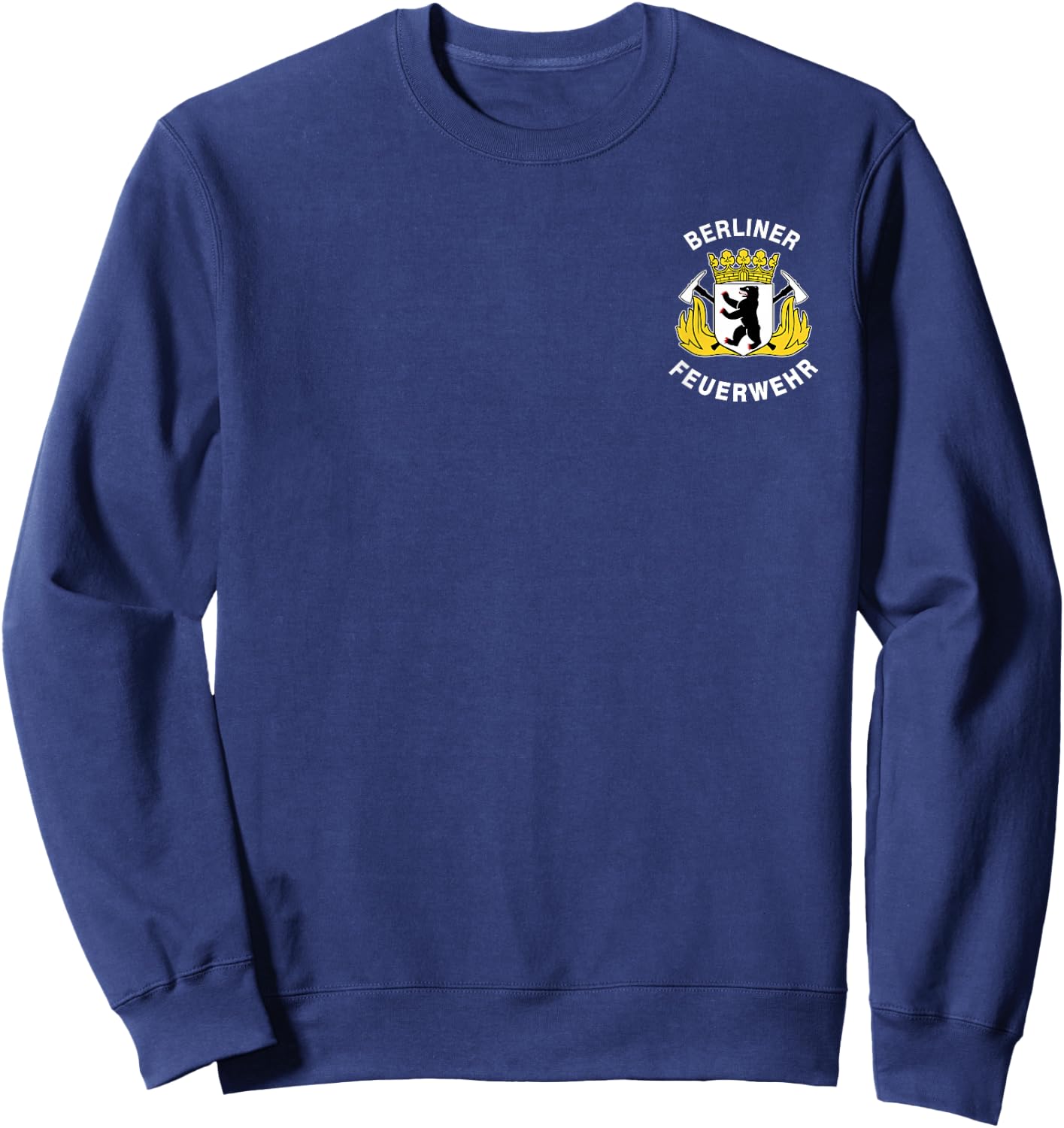 Germany Berlin Fire Services Berliner Feuerwehr Firefighter Sweatshirt - Sweatshirt | Navy