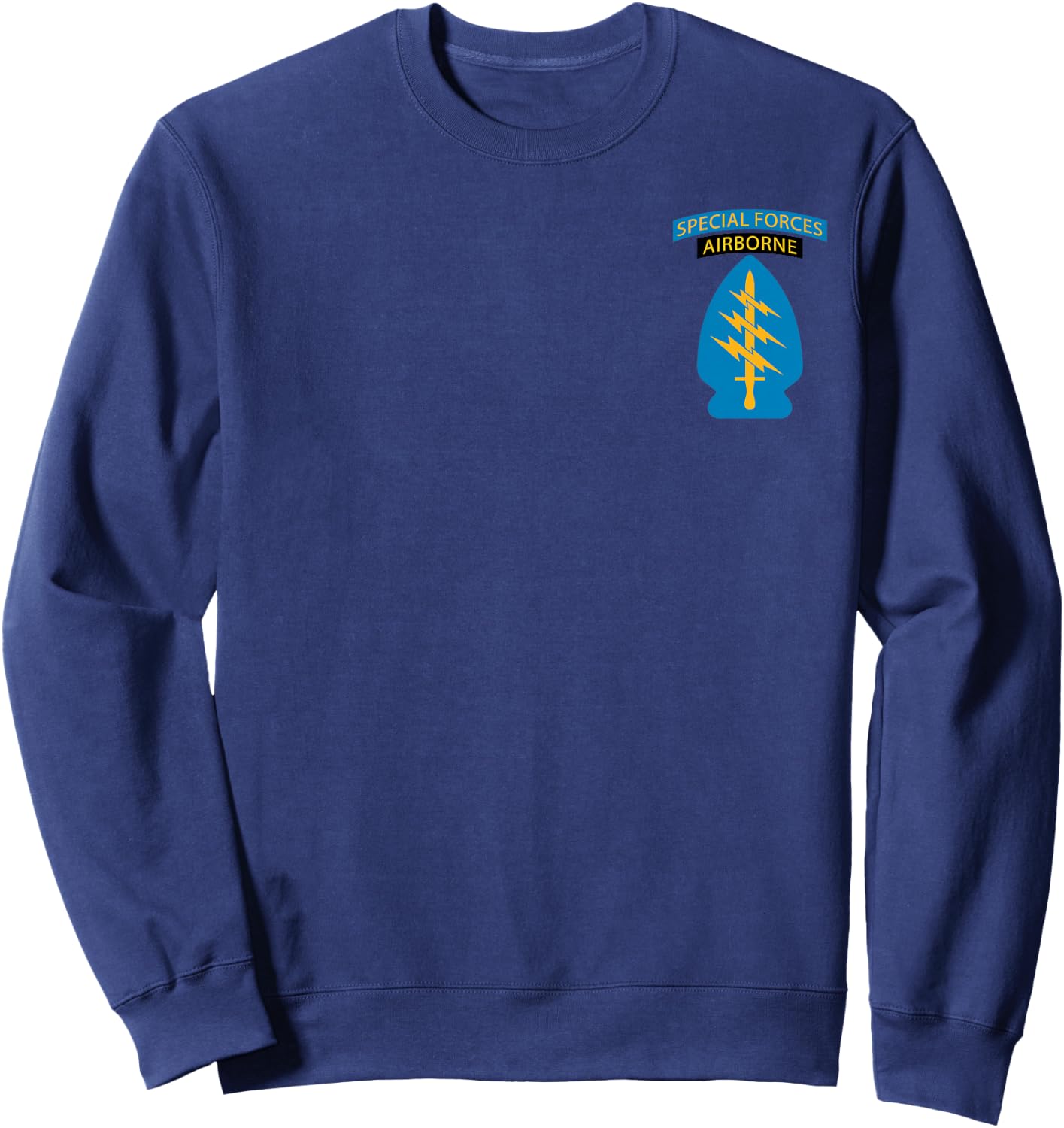 Army Special Forces Green Berets Airborne Veteran Patch Sweatshirt - Sweatshirt | Navy