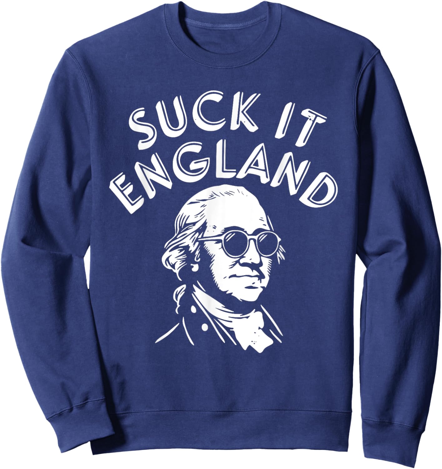 4th Of July Sck It England Sweatshirt - Sweatshirt | Navy