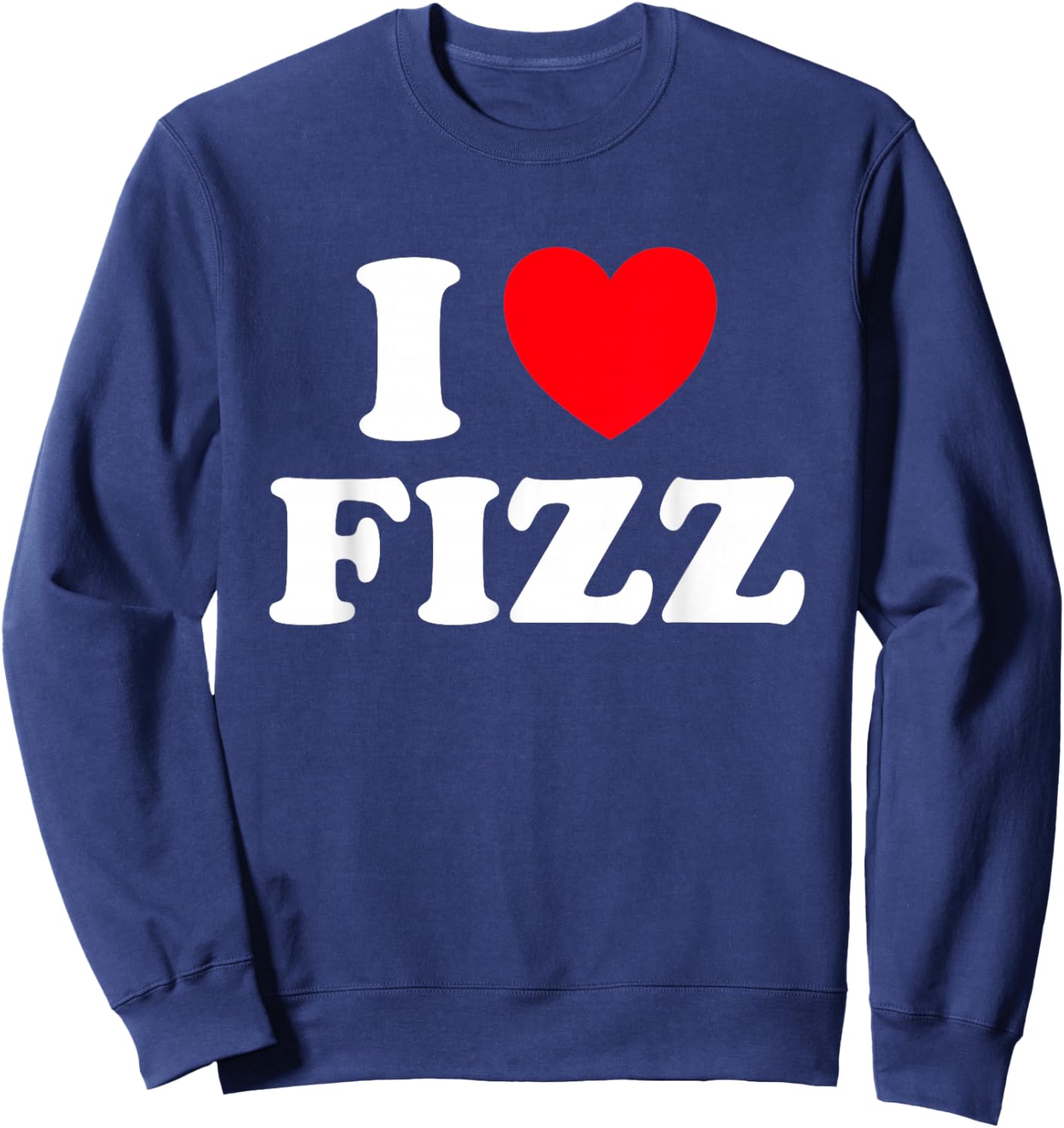 Fizz Heart Funny Cute Fizzy Drink Carbonated Soda Pop Fan Sweatshirt - Sweatshirt | Navy