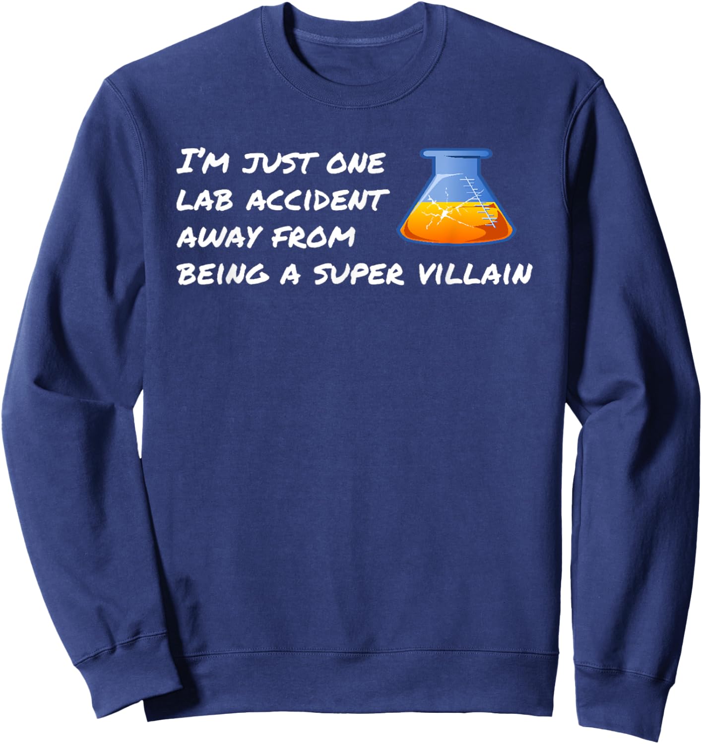 Super Villain Comic Book Super Hero Graphic Novel Sweatshirt - Sweatshirt | Navy