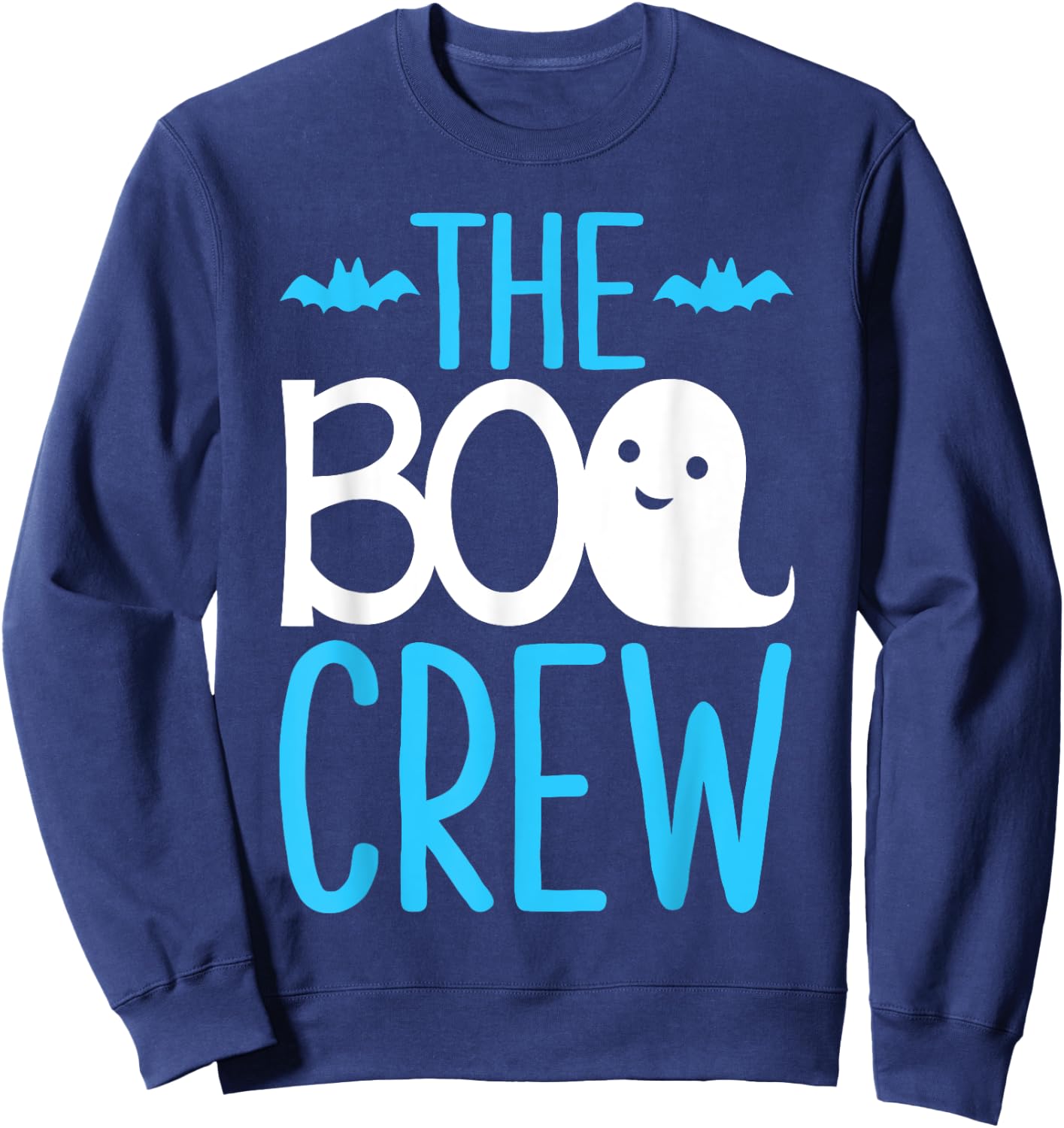 The Boo Crew Shirt Matching Halloween Blue Sweatshirt - Sweatshirt | Navy