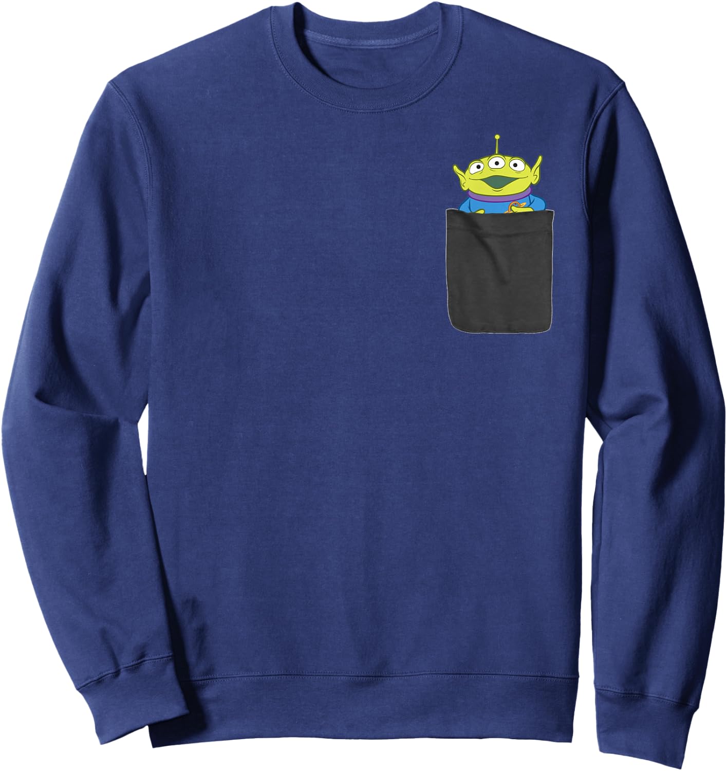 Disney Pixar Toy Story Pizza Planet Alien Mini Pocket Icon Sweatshirt - Sweatshirt | Navy